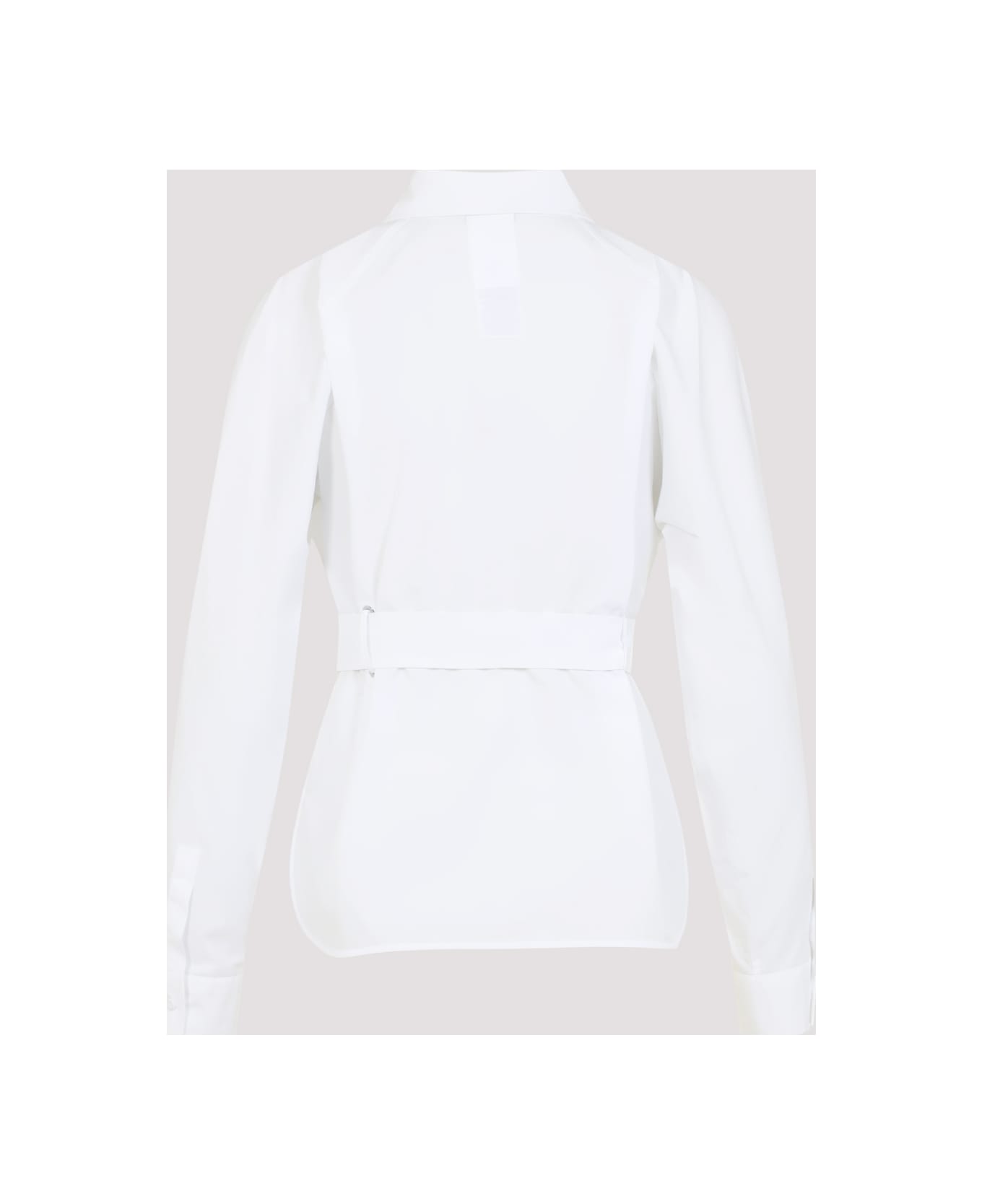 Max Mara Juglas Belted Shirt - Bianco