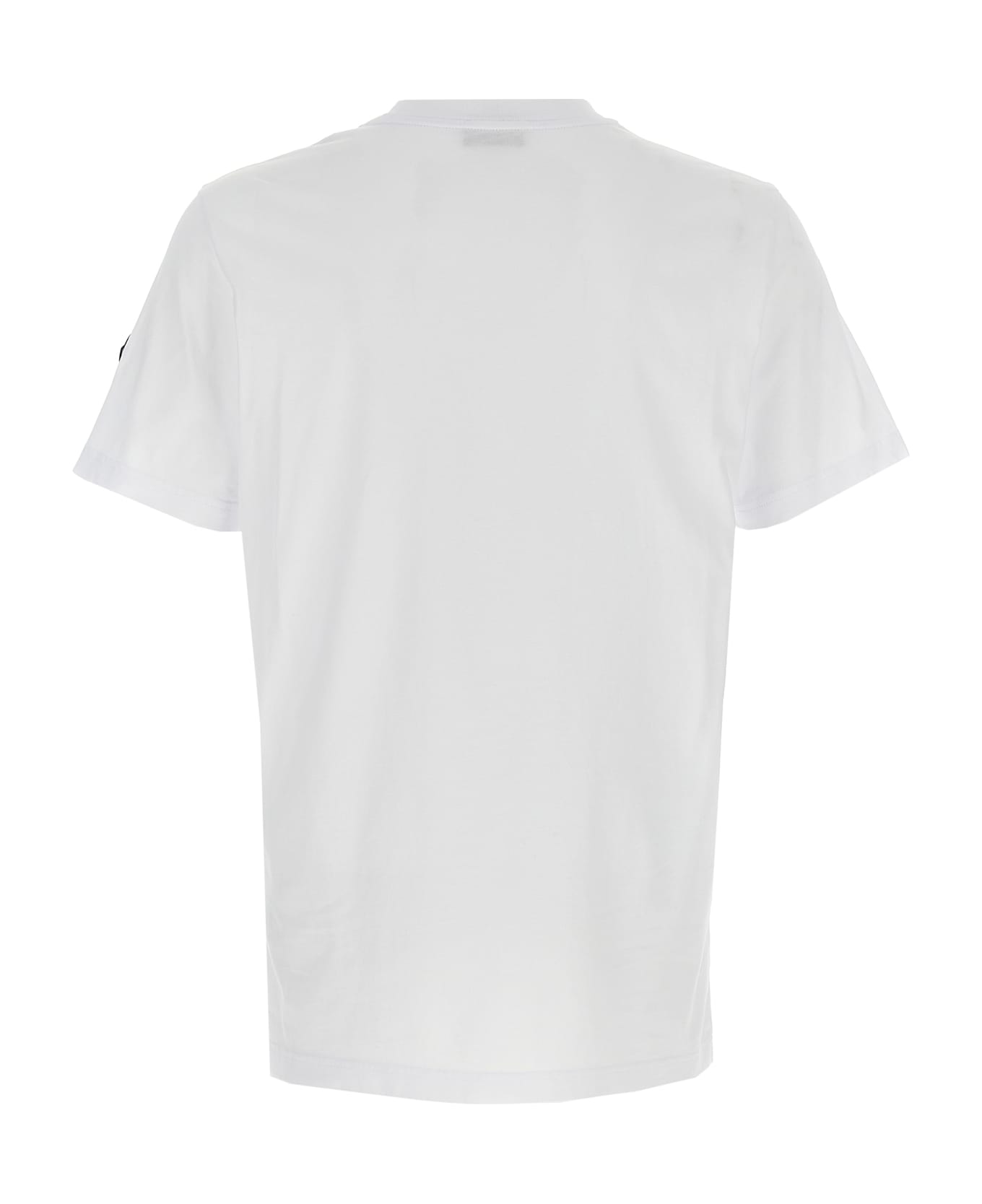 Moncler Logo Print T-shirt - White/Black