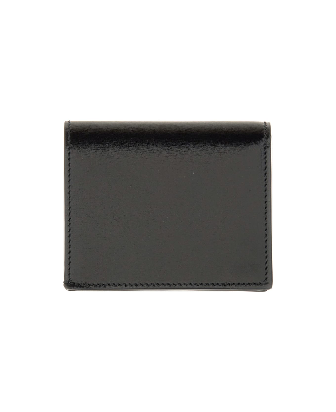 Alexander McQueen Wallet With Logo - BLACK