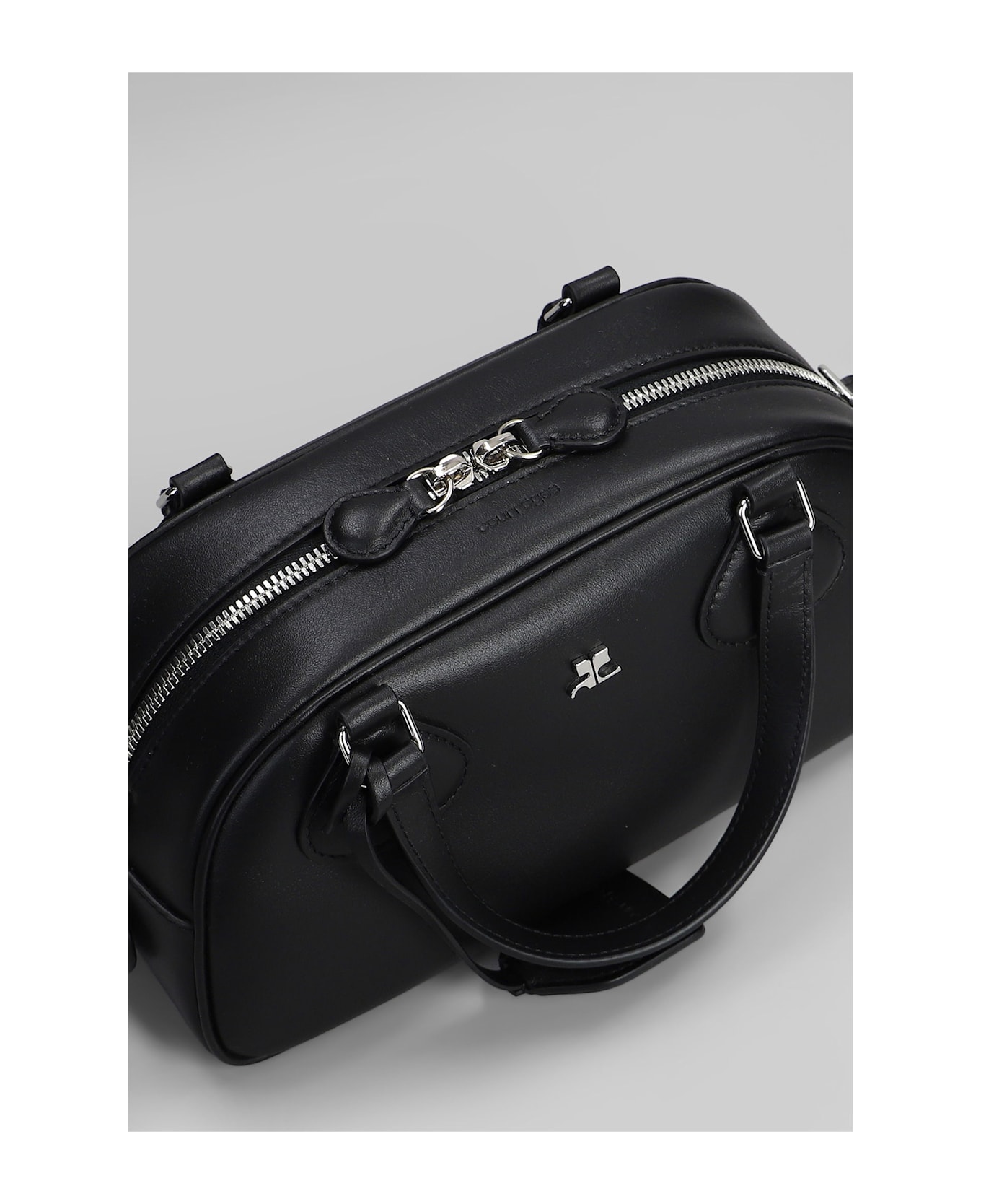 Courrèges Friday Bag Shoulder Bag In Black Leather - black