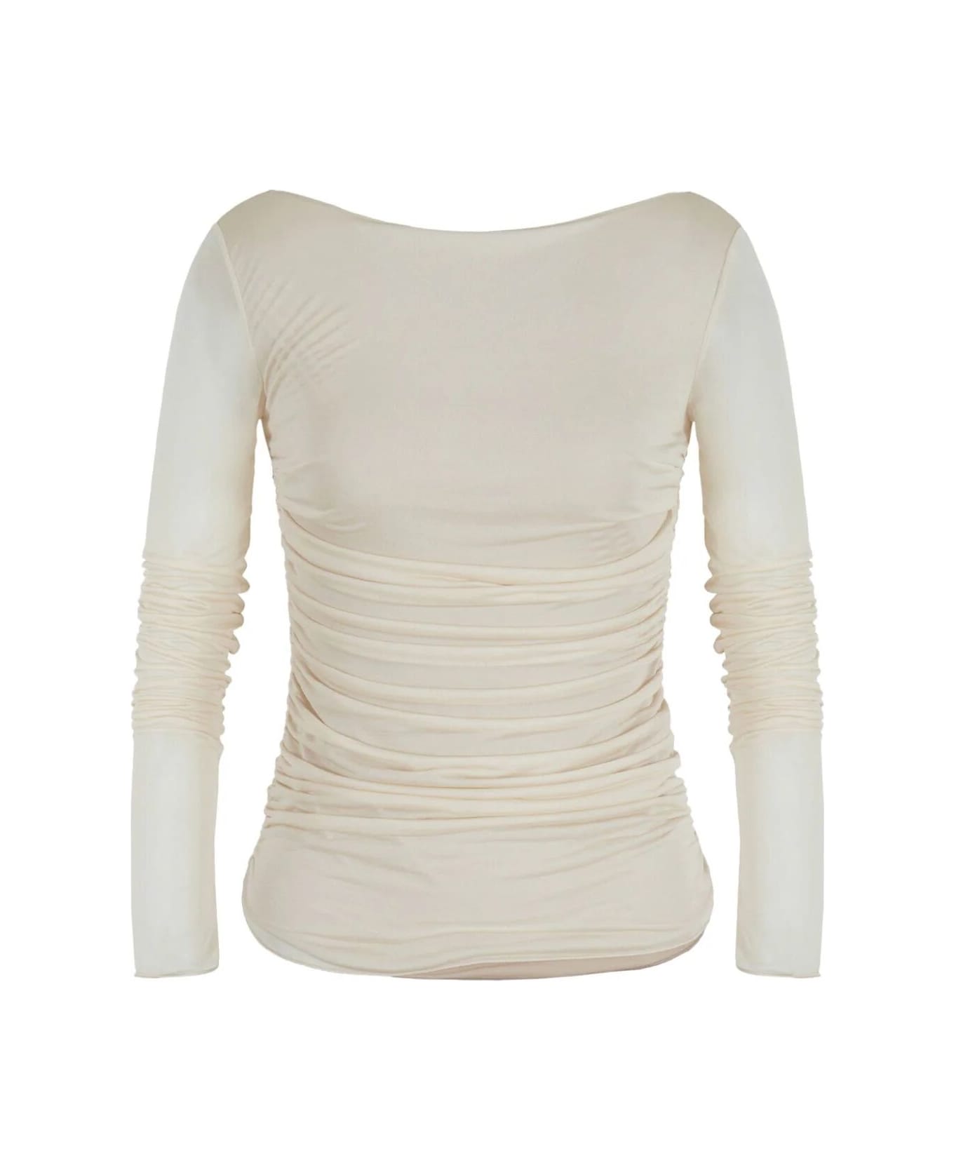 Emporio Armani Long Sleeves Sweater - Soft Sand