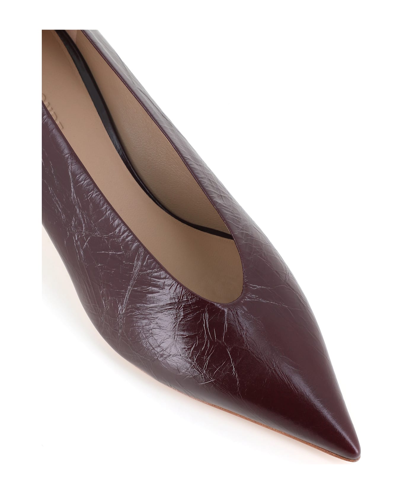 Le Monde Beryl Décollette Babouche Kitten Heel - Bordeux