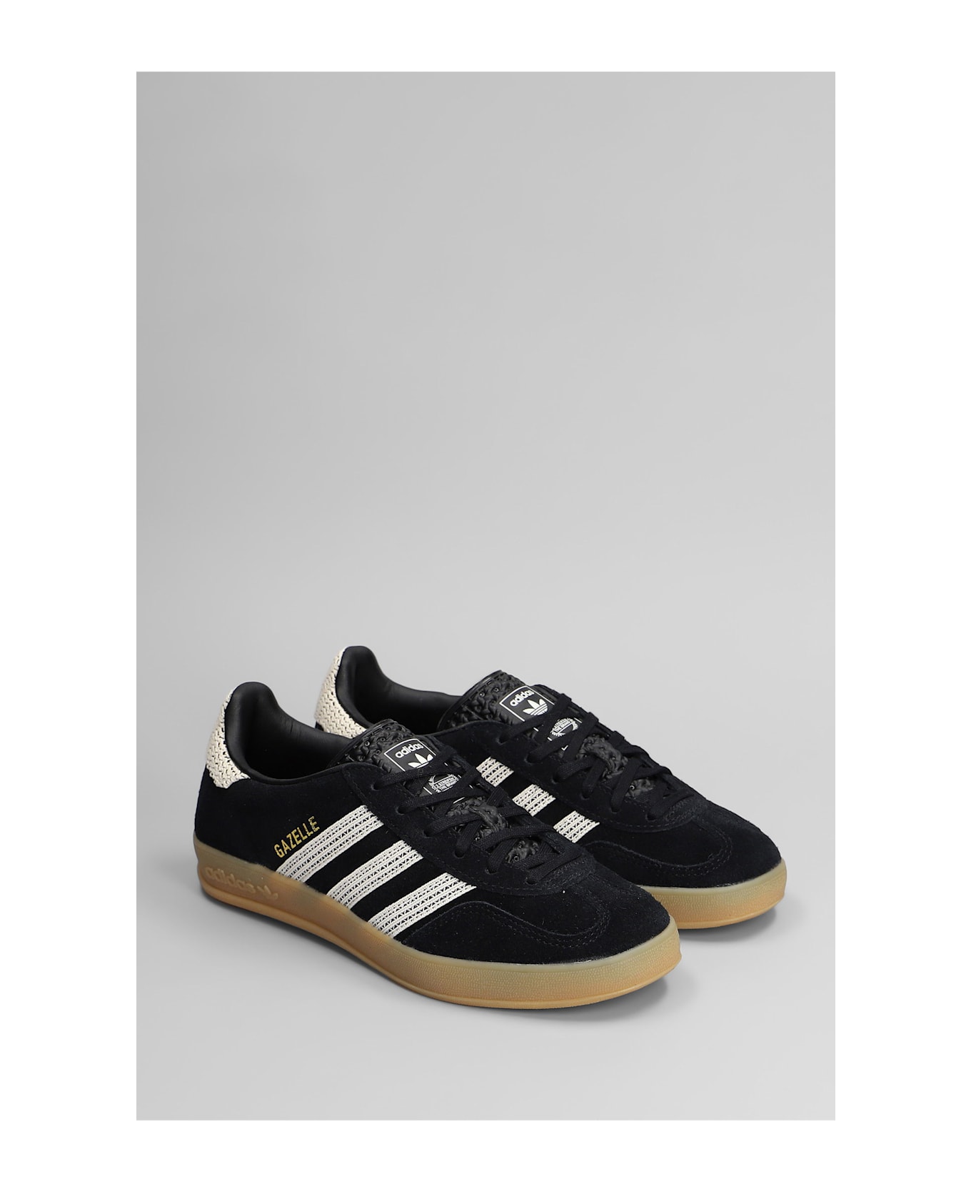 Adidas Gazelle Indoor Sneakers In Black Suede - black