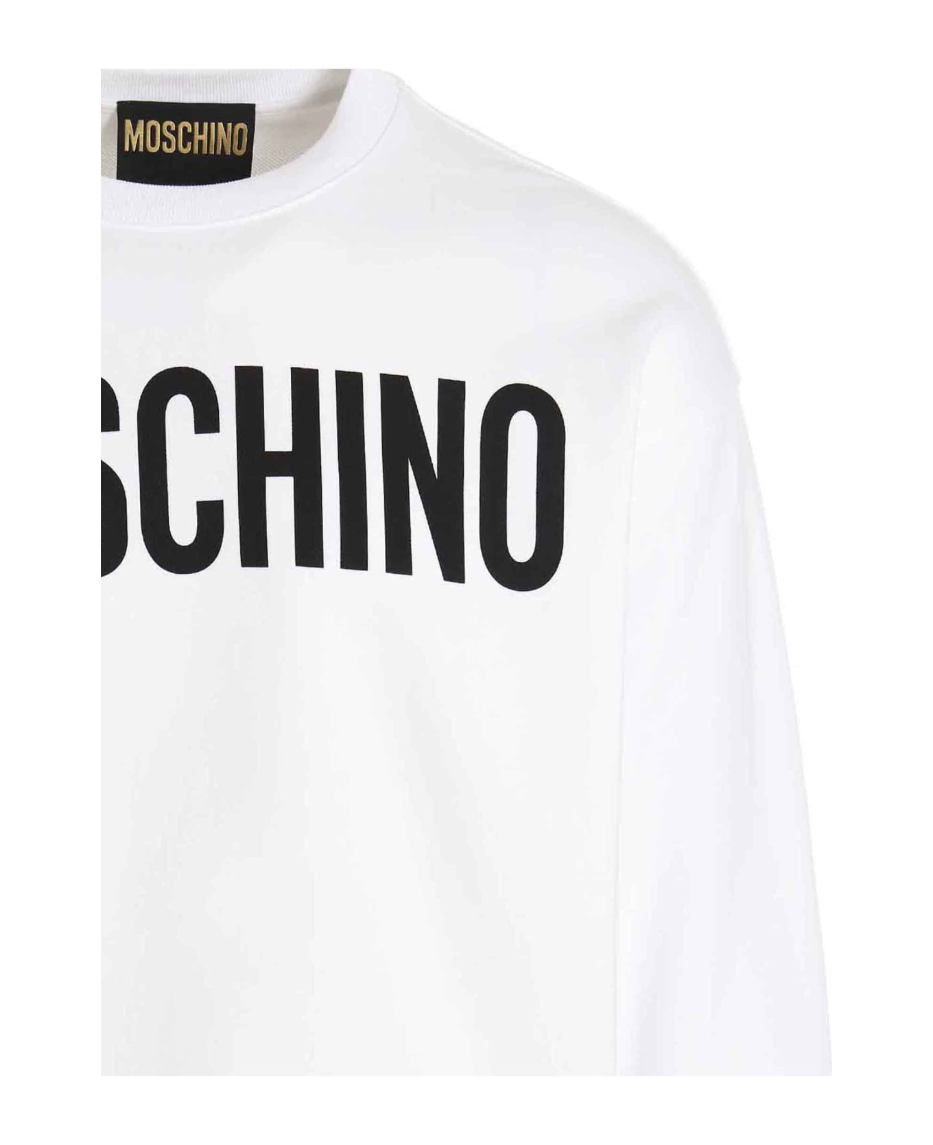 Moschino Maxi Logo Sweatshirt - White/Black