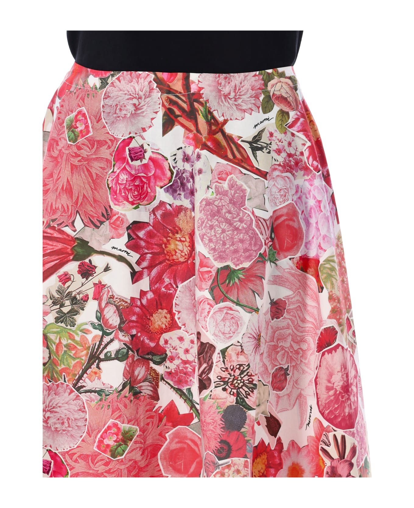 Marni Floral Print Midi Skirt - Pink Clematis スカート