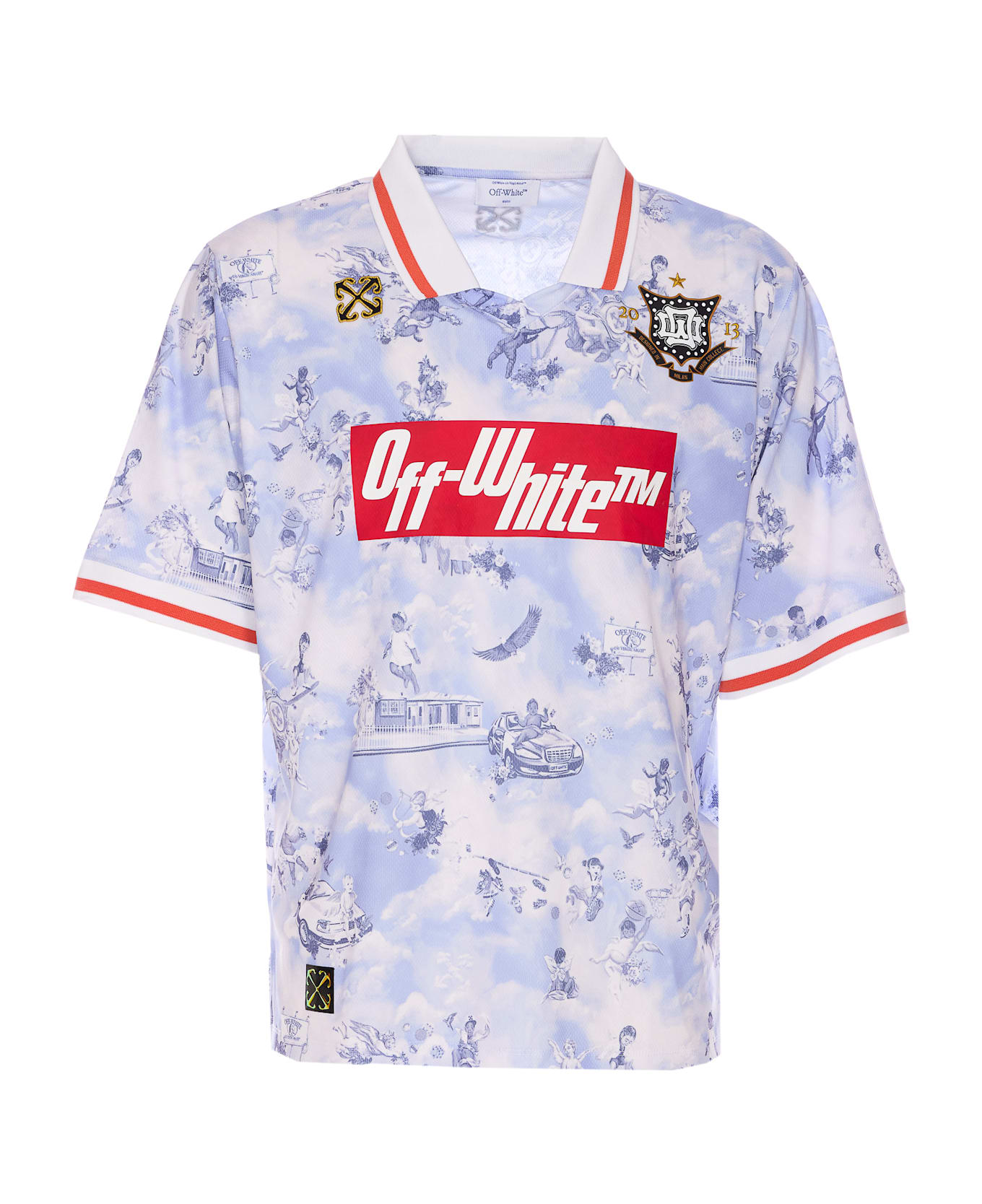 Off-White Fresco Soccer Polo - Purple