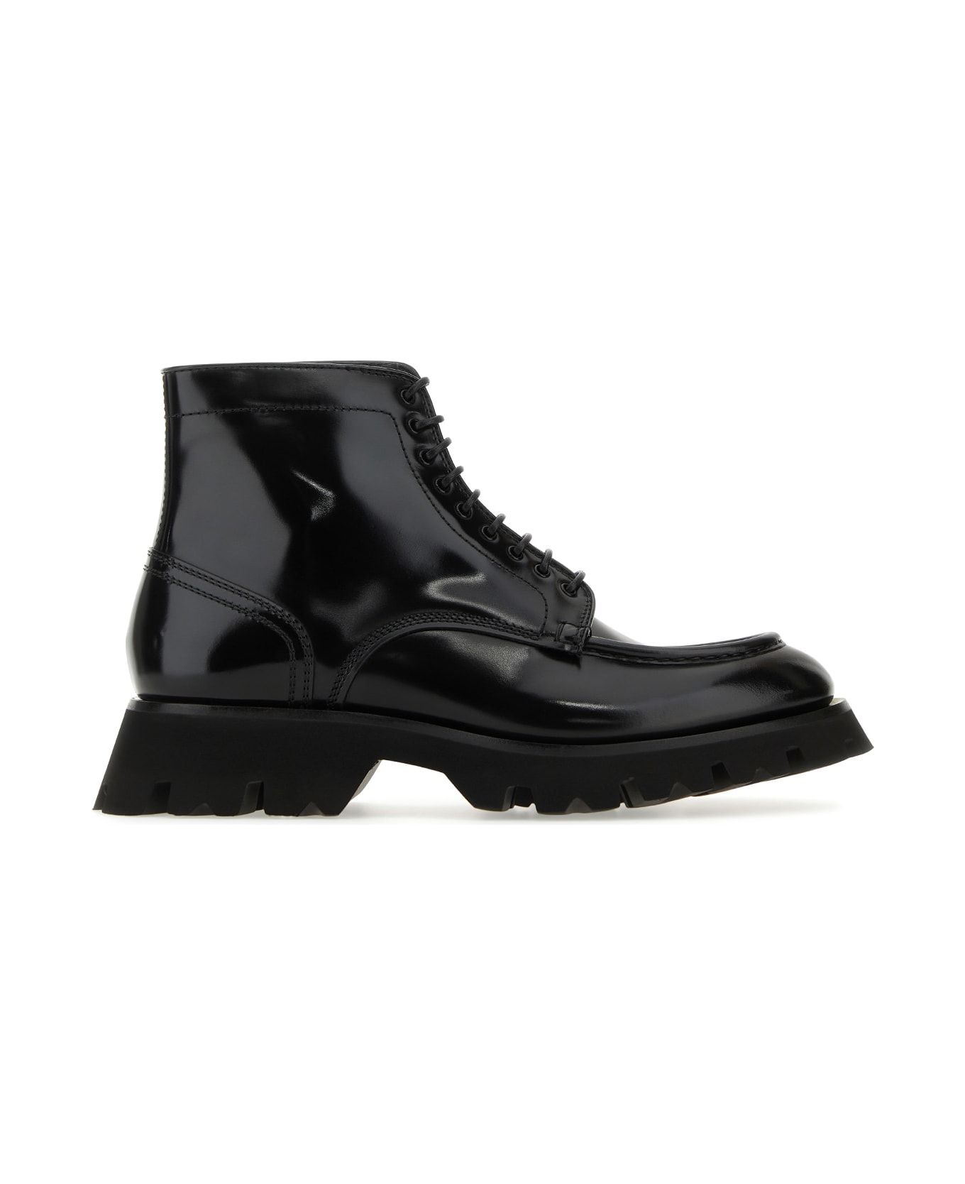 Santoni Scarpa Stringata - BLACK