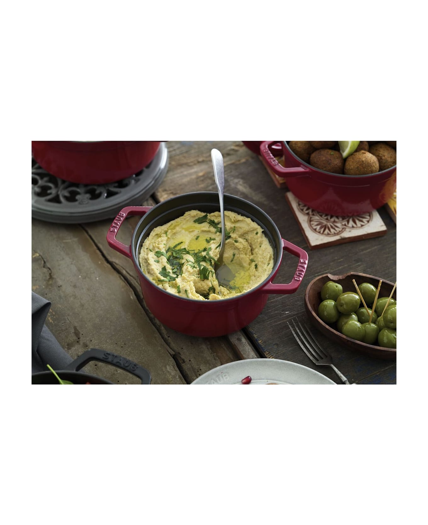 Staub Cocotte In Ghisa 20 Cm - Rosso