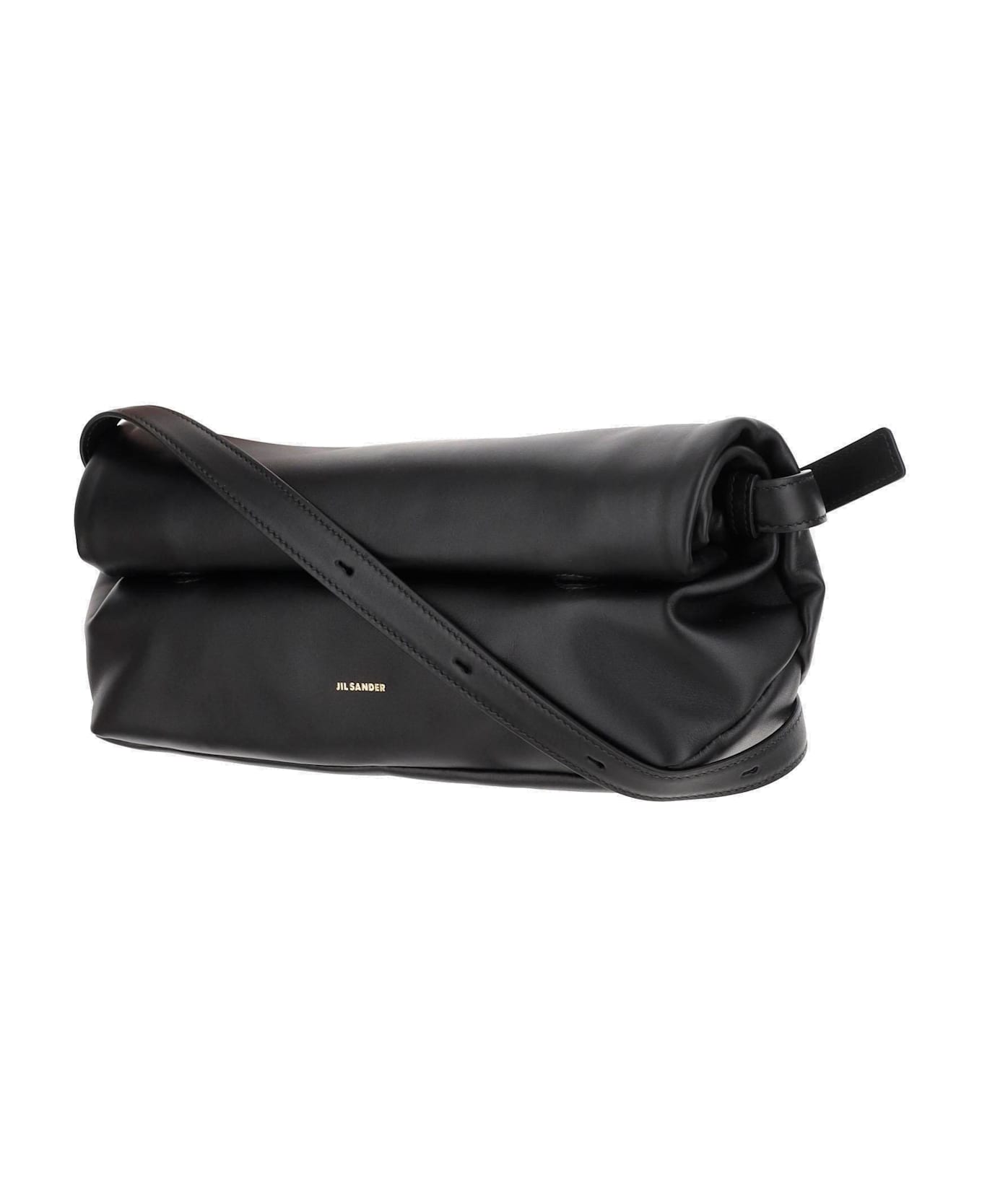 Jil Sander Rollup Small Crossbody Bag - BLACK