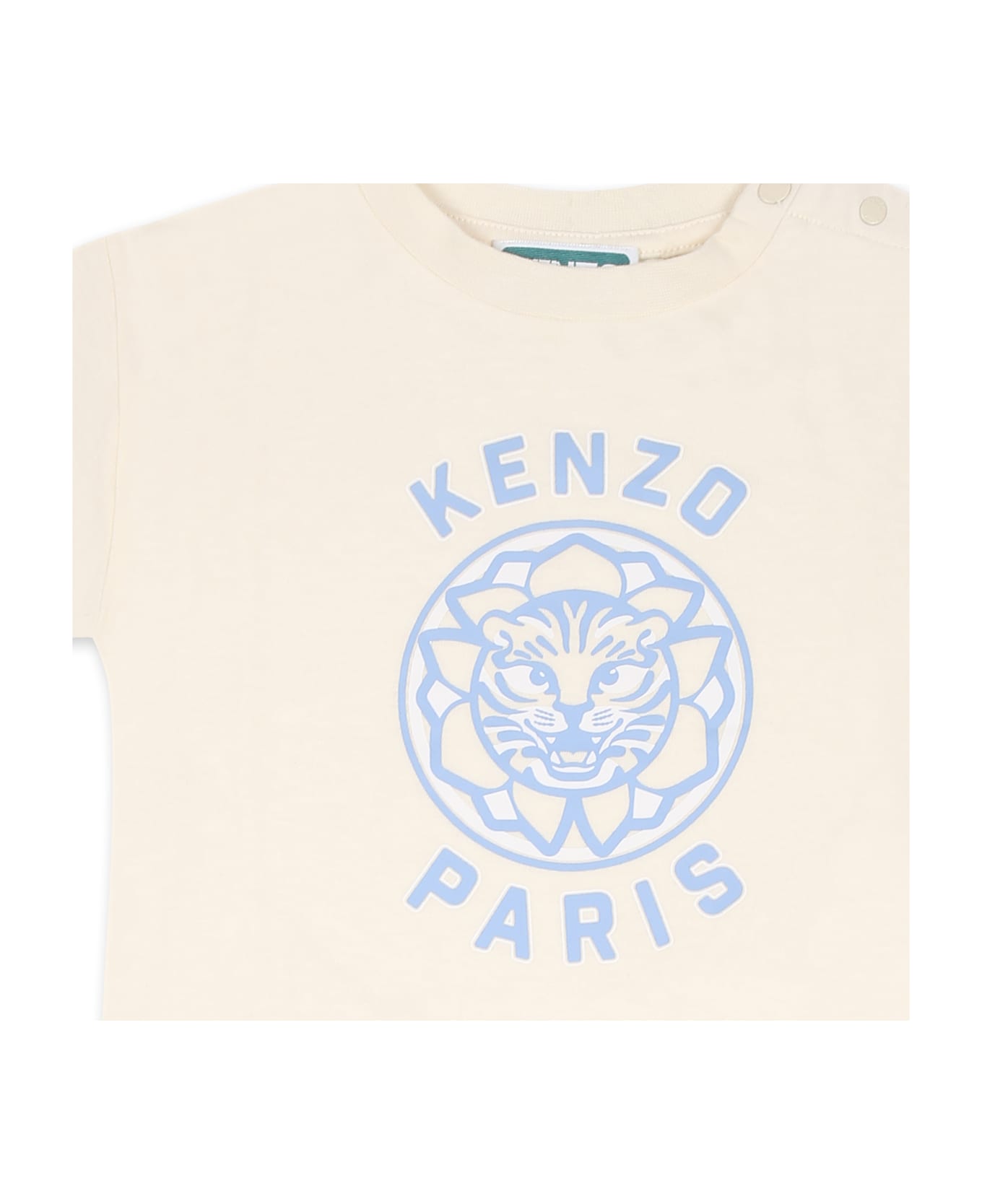 Kenzo Kids Blue Suit For Baby Boy With Lucky Tiger - Multicolor