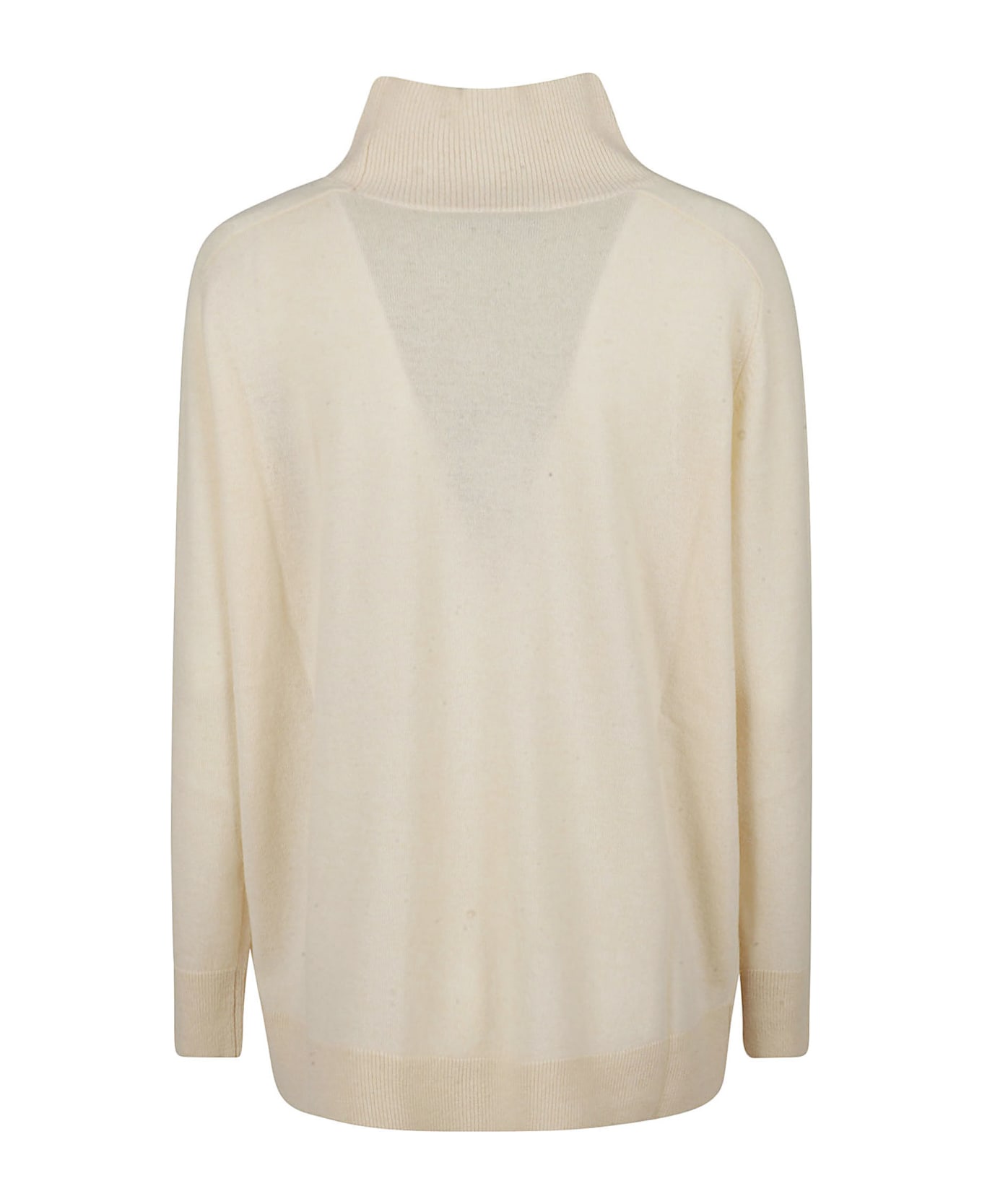 Phisique du Role Ribbed High Neck Sweater - Latte