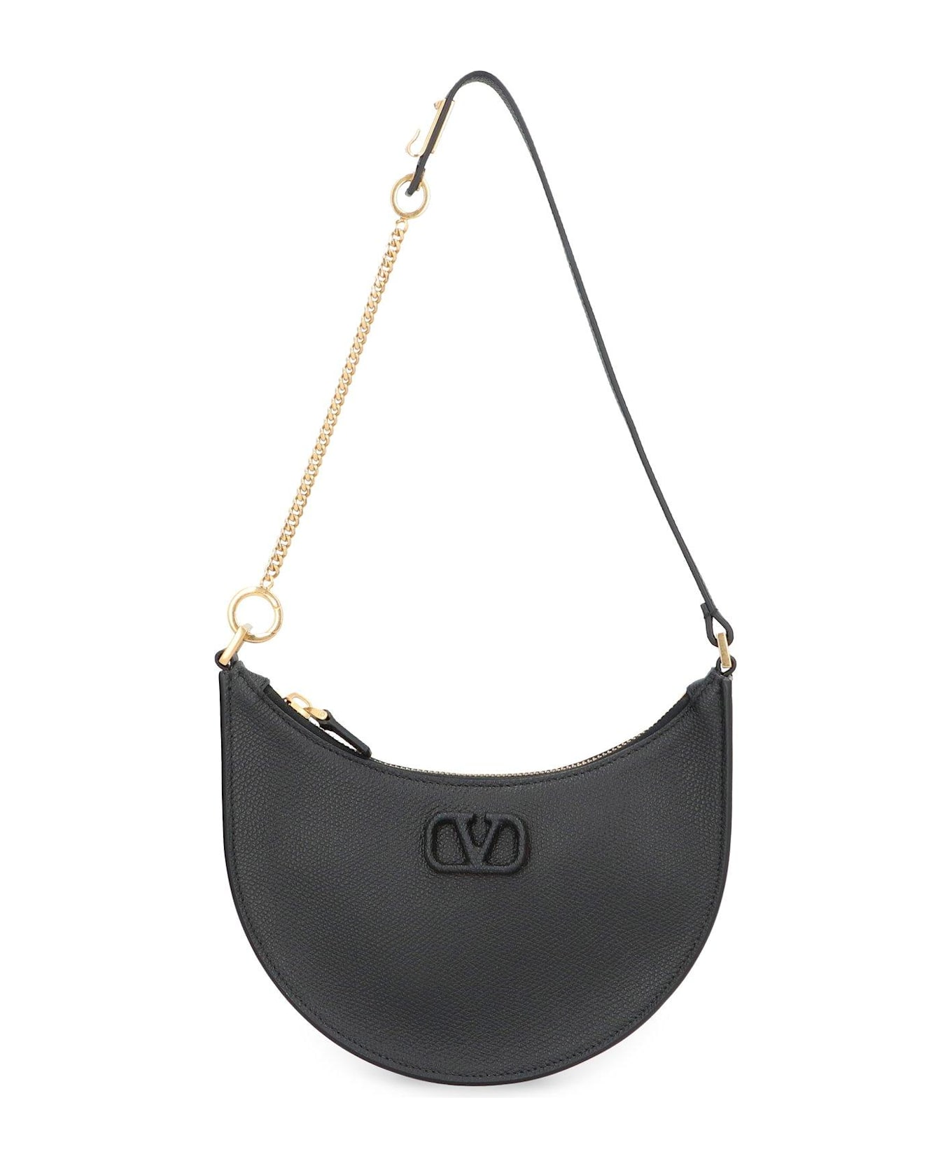 Valentino Garavani Vlogo Signature Mini Hobo Bag - Black