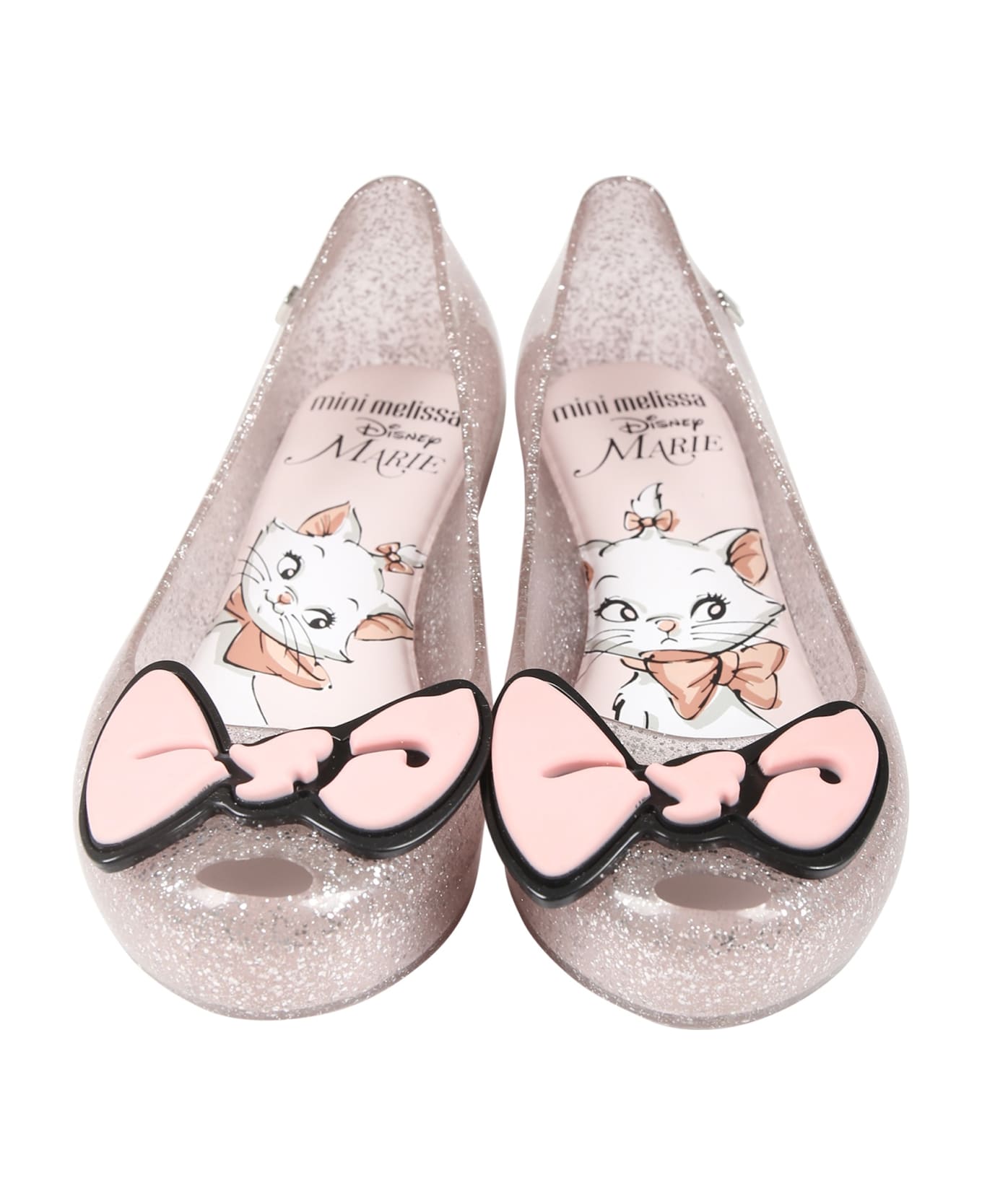 Melissa Clear Ballet Flats For Girl With Bow - Transparent シューズ