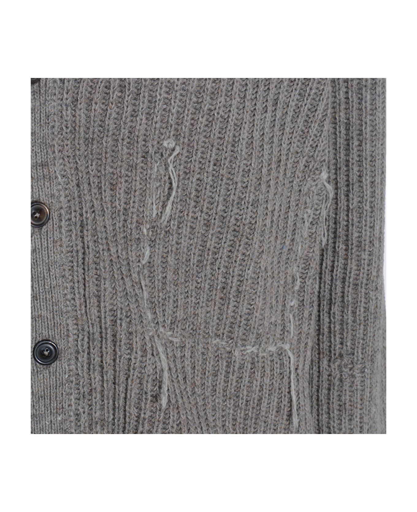 Maison Margiela Grey Wool Knitwear - WALNUT