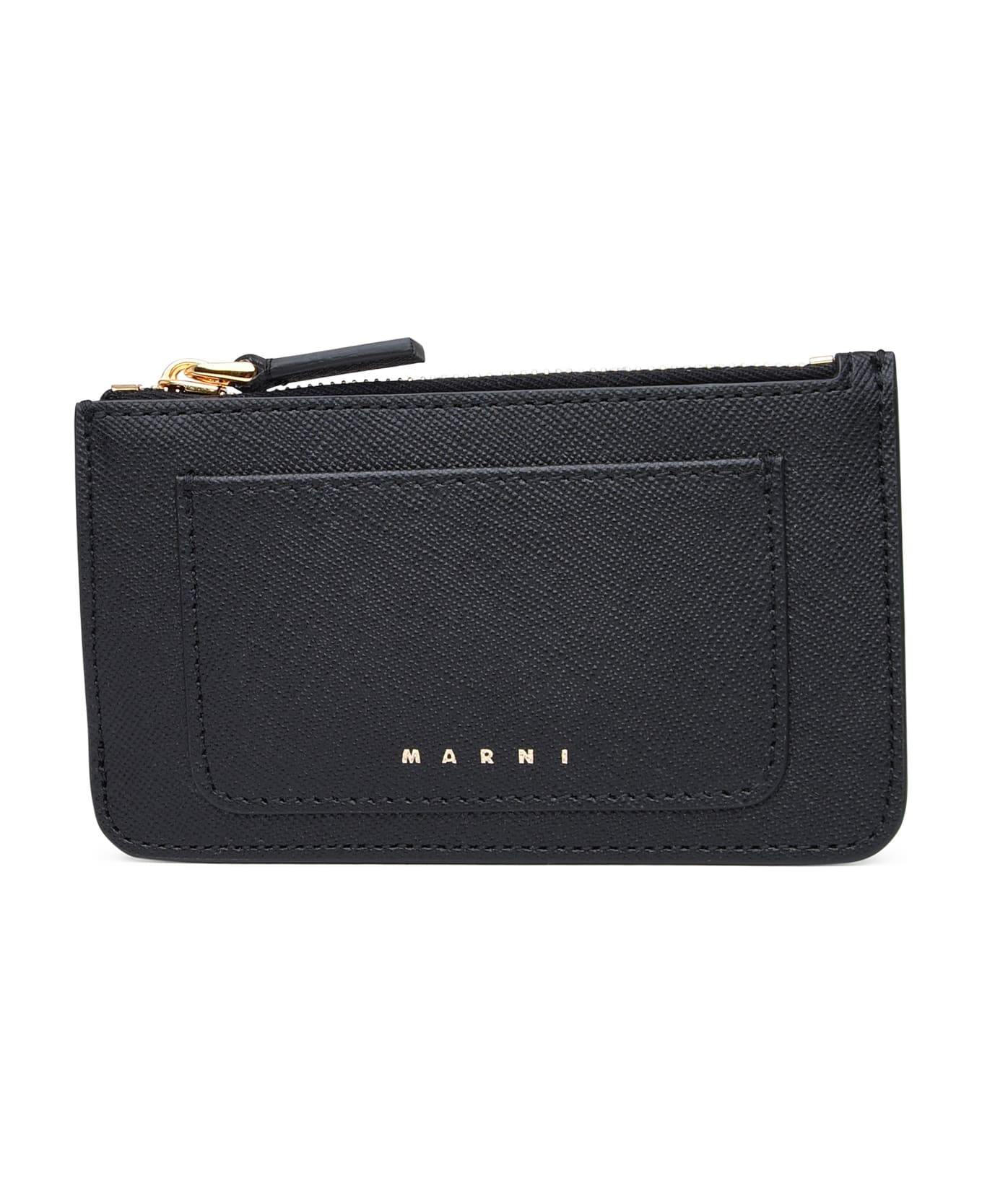 Marni Black Leather Cardholder - Z360n