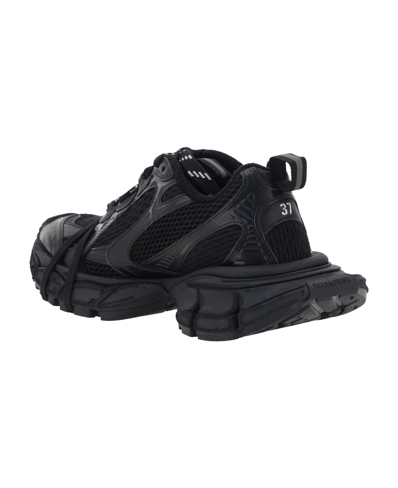 Balenciaga 3xl Fabric Low-top Sneakers - Black
