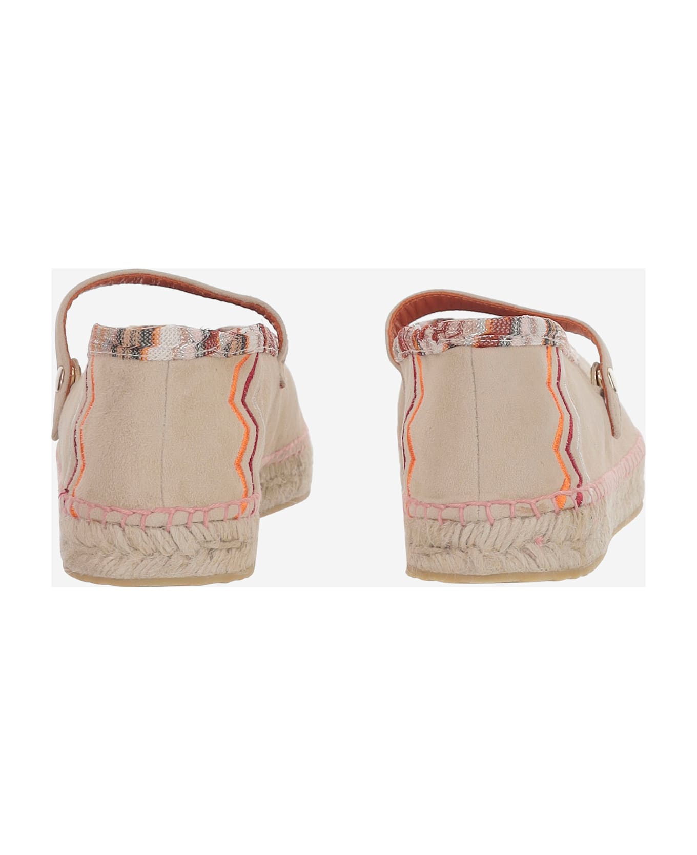 Missoni Viscose-blend Espadrilles With Zigzag Pattern - Beige