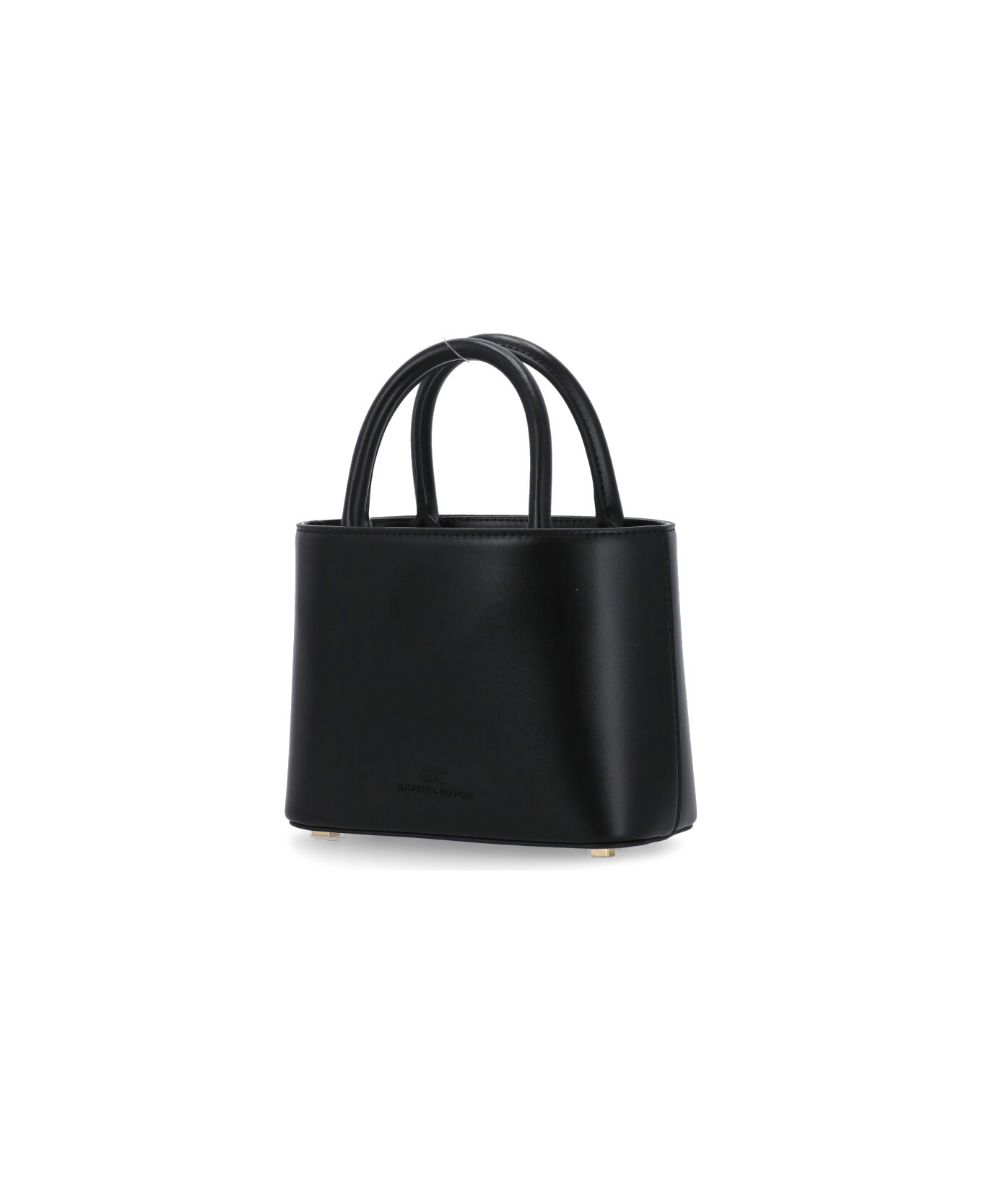 Elisabetta Franchi Mini Shopper Bag Elisabetta Franchi - Black トートバッグ