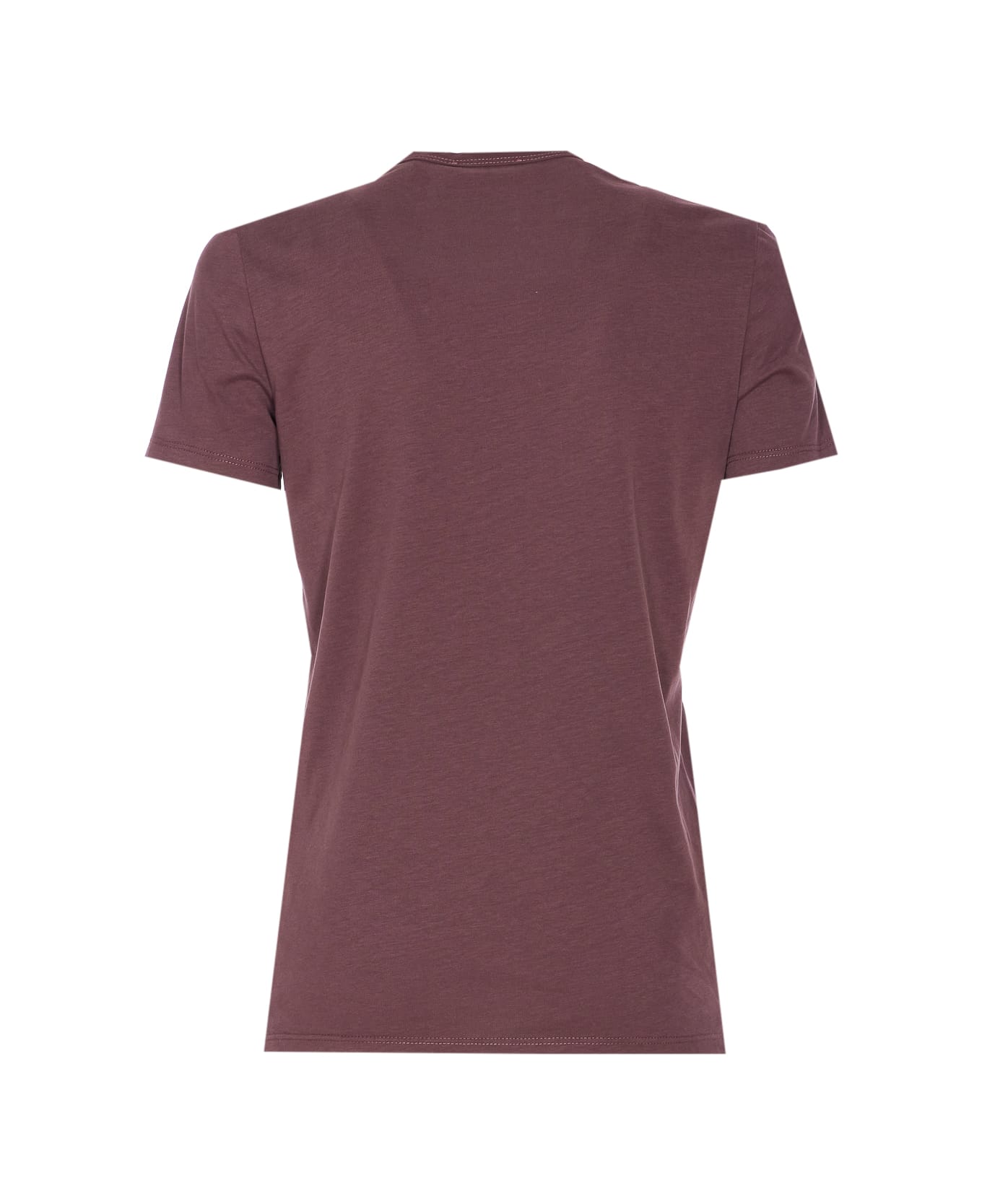 Elisabetta Franchi Jersey T-shirt With Jewel Detail - Purple