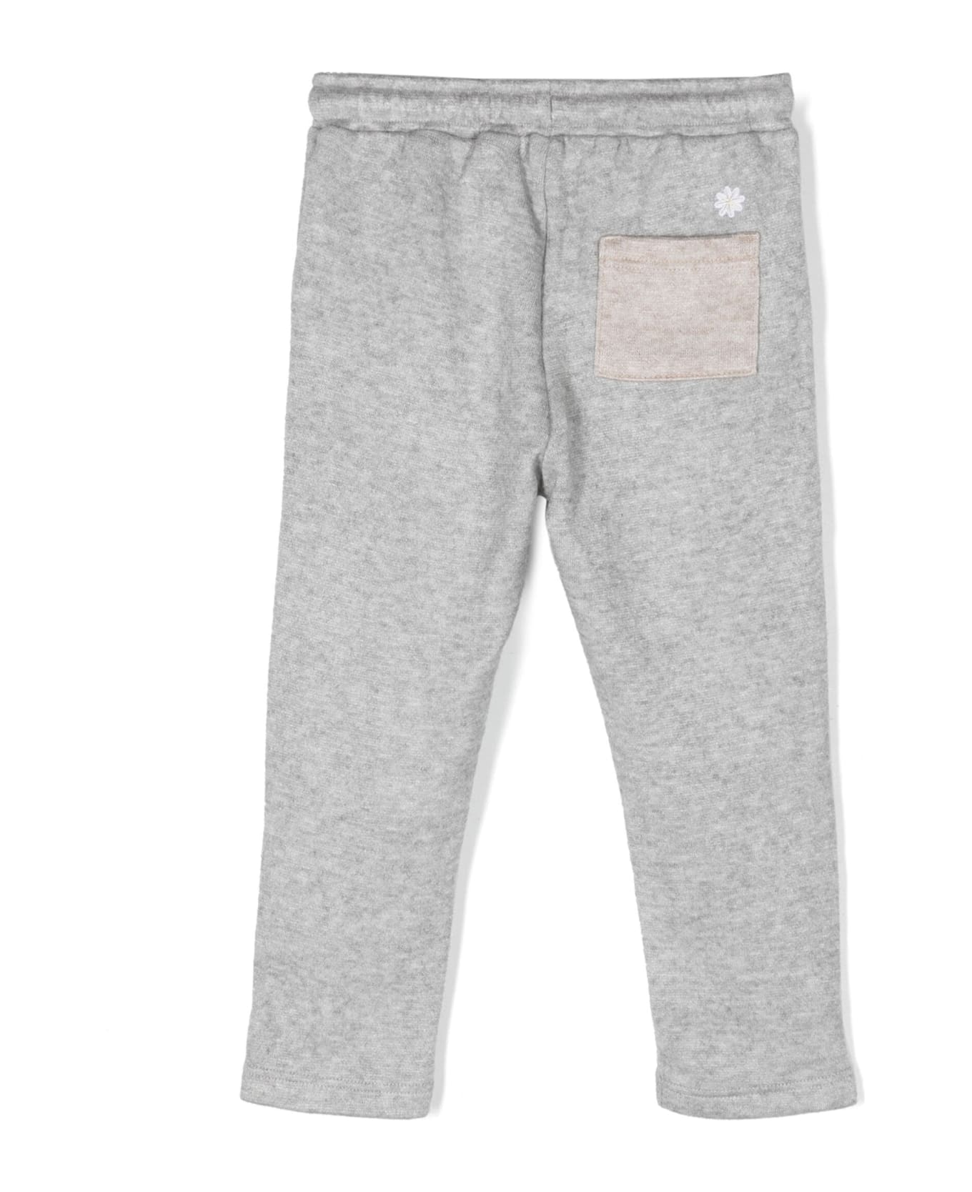 Manuel Ritz Sports Trousers With Embroidery - Gray