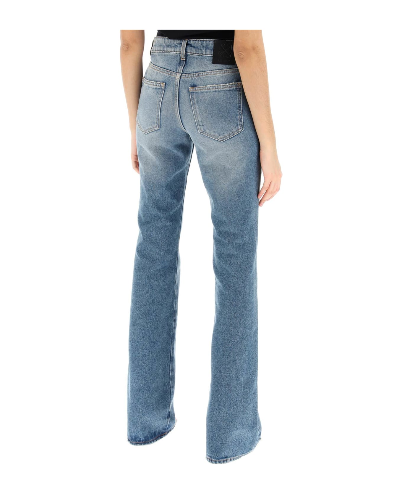 Off-White Bootcut Jeans - BLUE NO COLOR (Light blue)