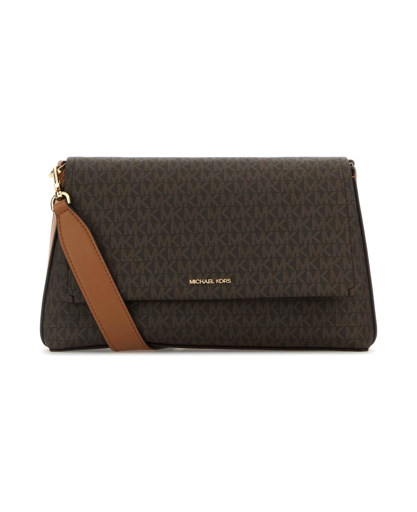 Michael Kors Printed Canvas Crossbody Bag - BRNACORN