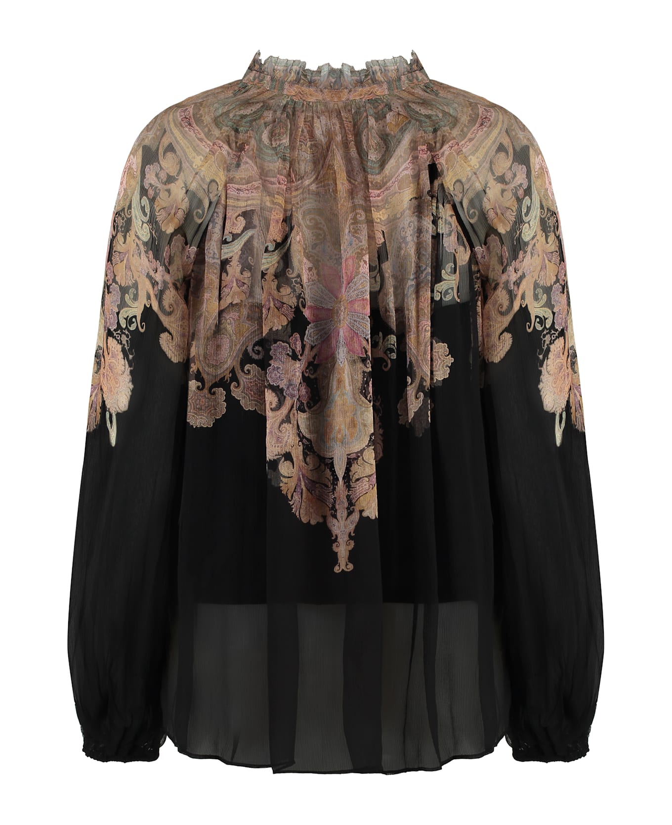 Zimmermann Billow Floral Blouse - White