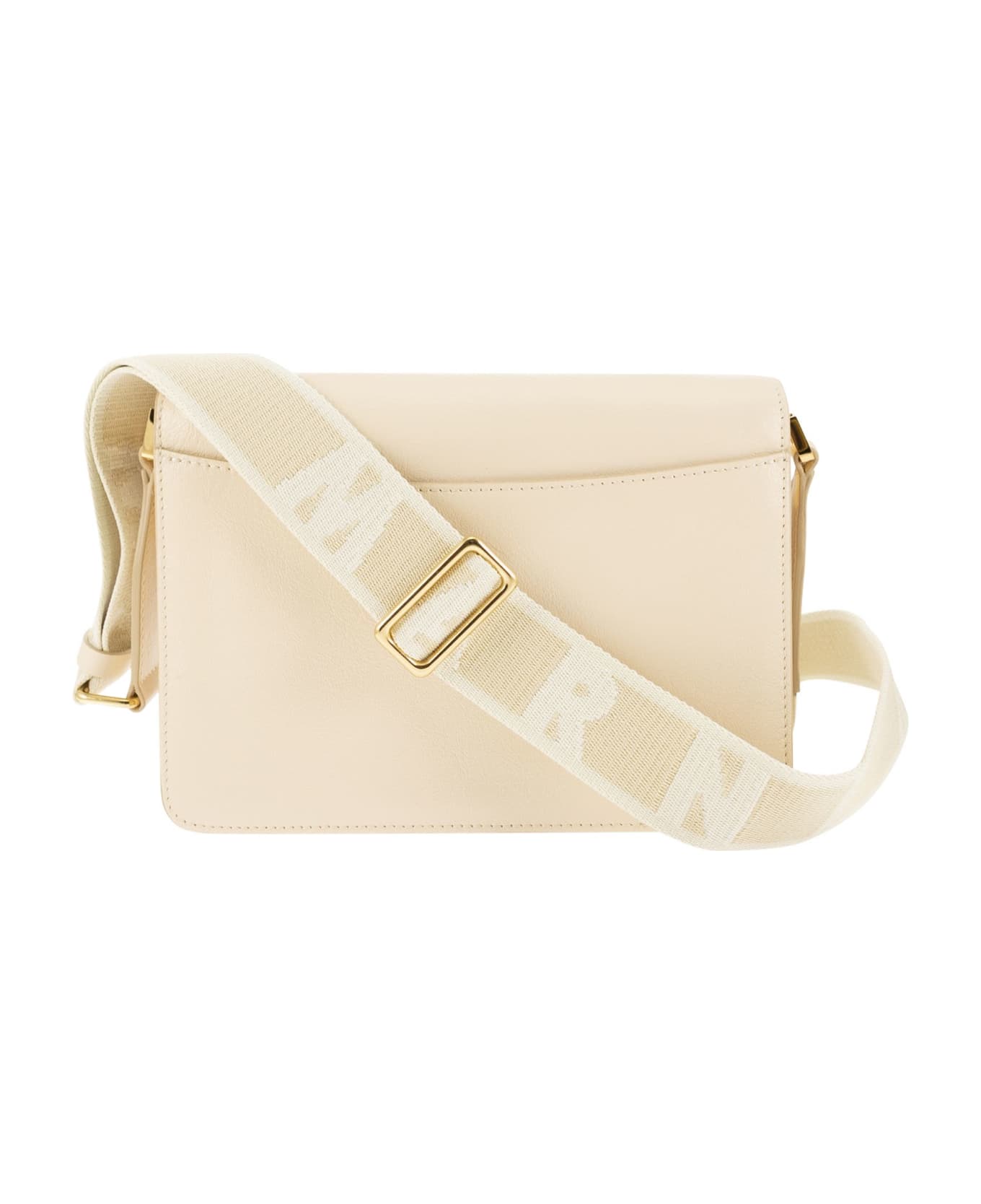 Marni Trunk Soft - Medium Shoulder Bag - Cream