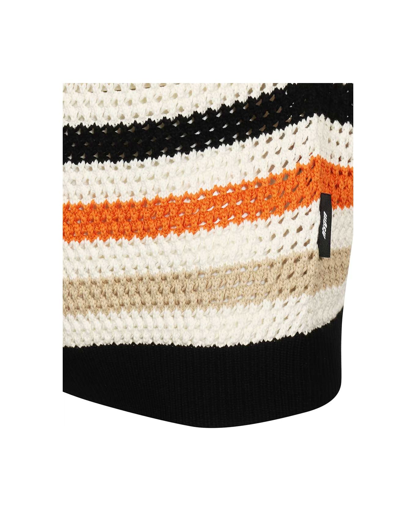 MSGM Cotton Crew-neck Sweater - Multicolor