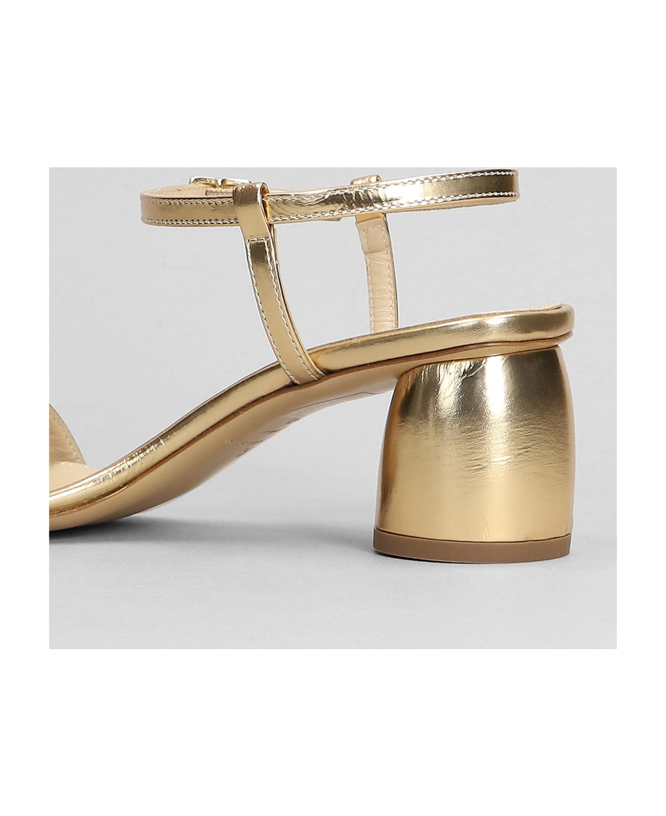 Fabio Rusconi Sandals In Platinum Leather - platinum