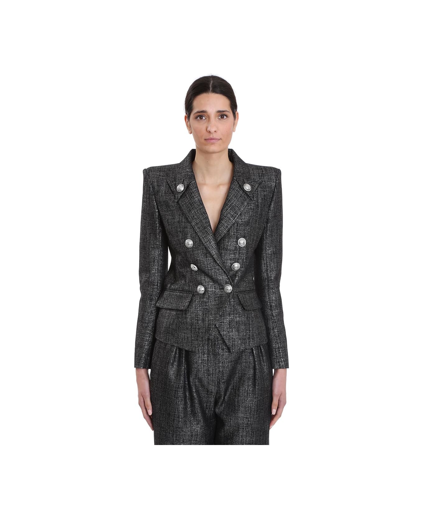 Balmain Blazer In Black Wool - black