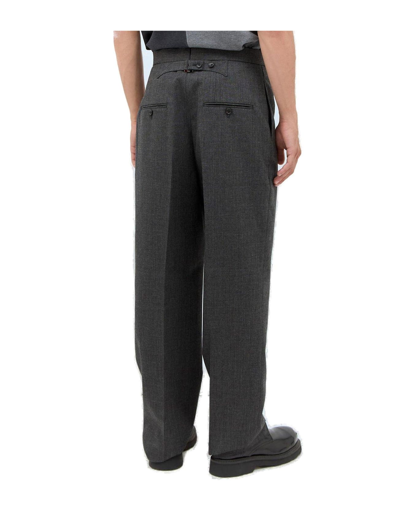 Thom Browne Mid-rise Slim-fit Tailored Trousers - Grey