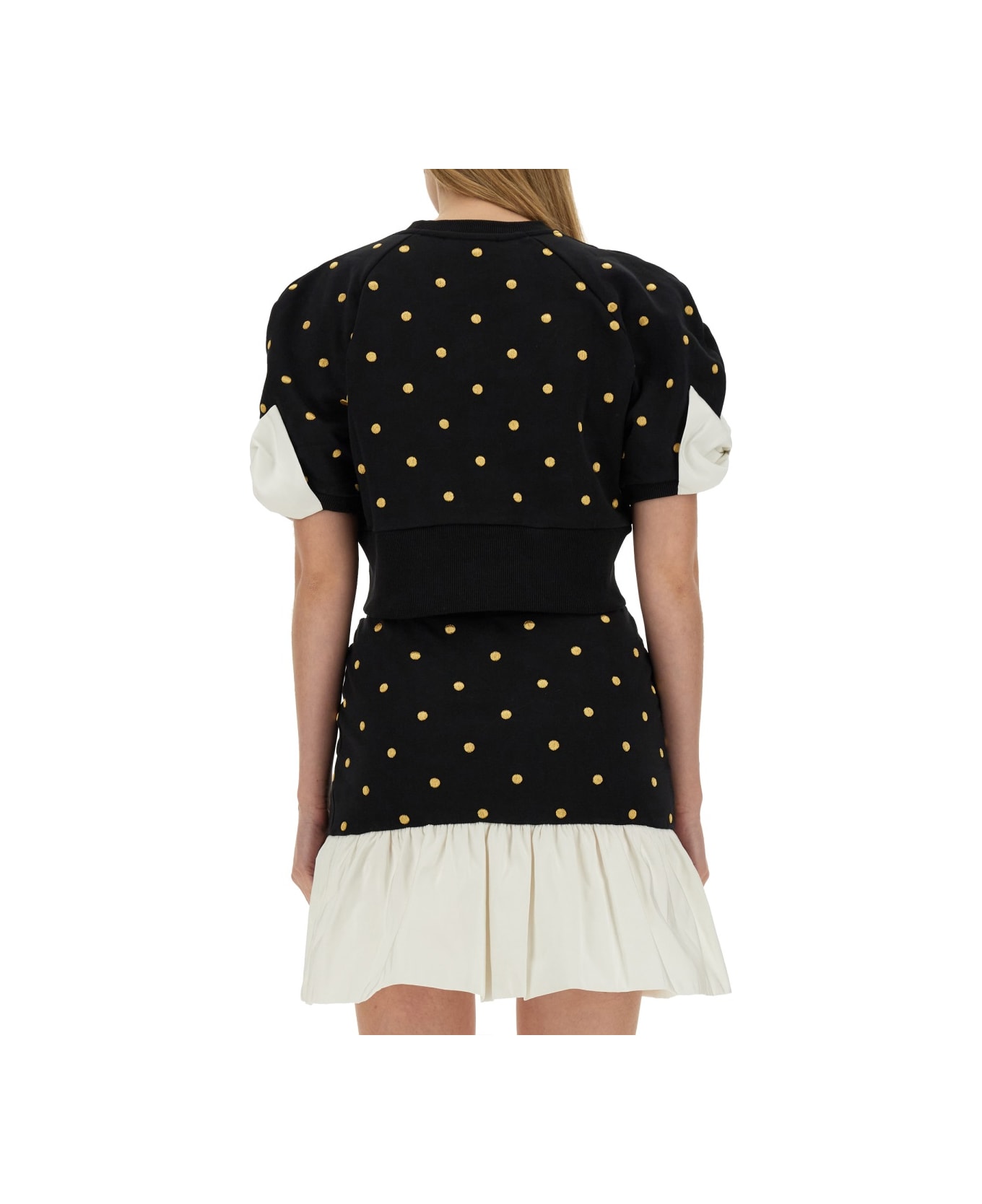 Nina Ricci Cropped Fit T-shirt - BLACK ニットウェア