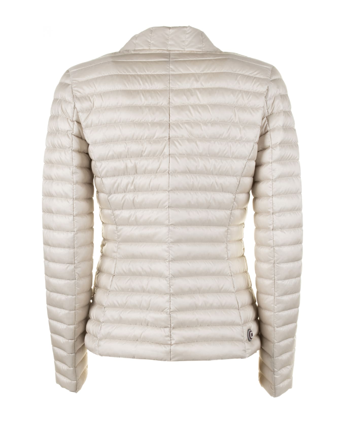 Colmar Blazer Quilted Down Jacket With Lapel Collar - PORCELLANA