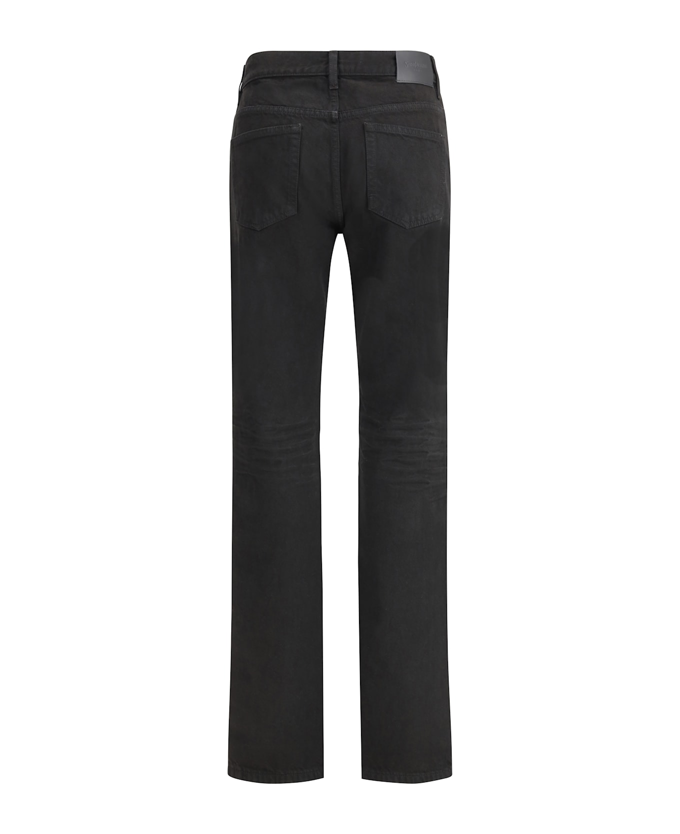 Saint Laurent Nico Jeans In Berlin Denim - BLACK