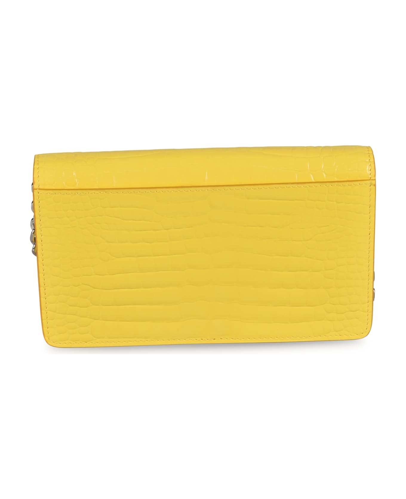 Maison Margiela Croco Embossed Flap Shoulder Bag - Yellow クラッチバッグ