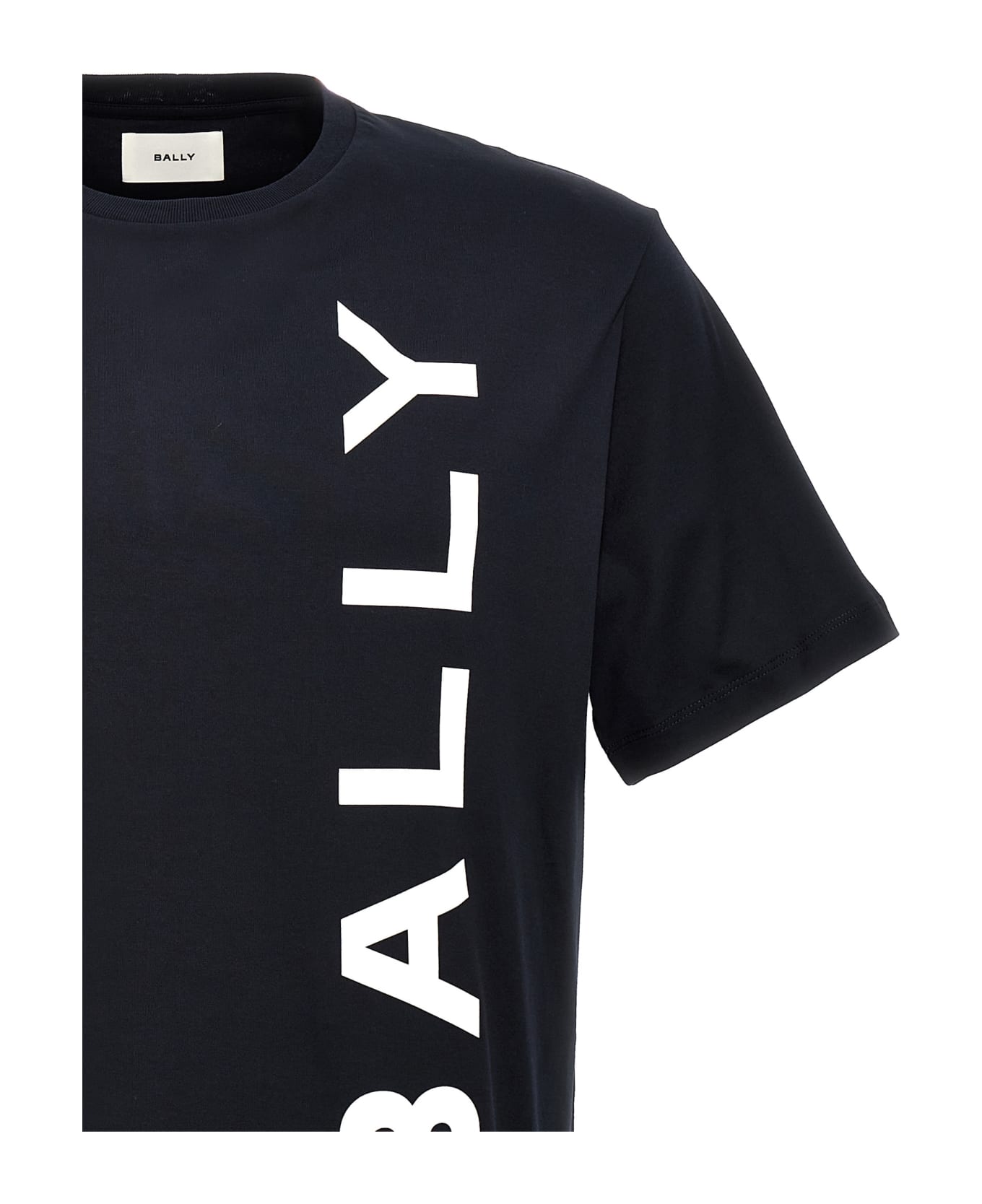 Bally Logo Print T-shirt - Blue シャツ