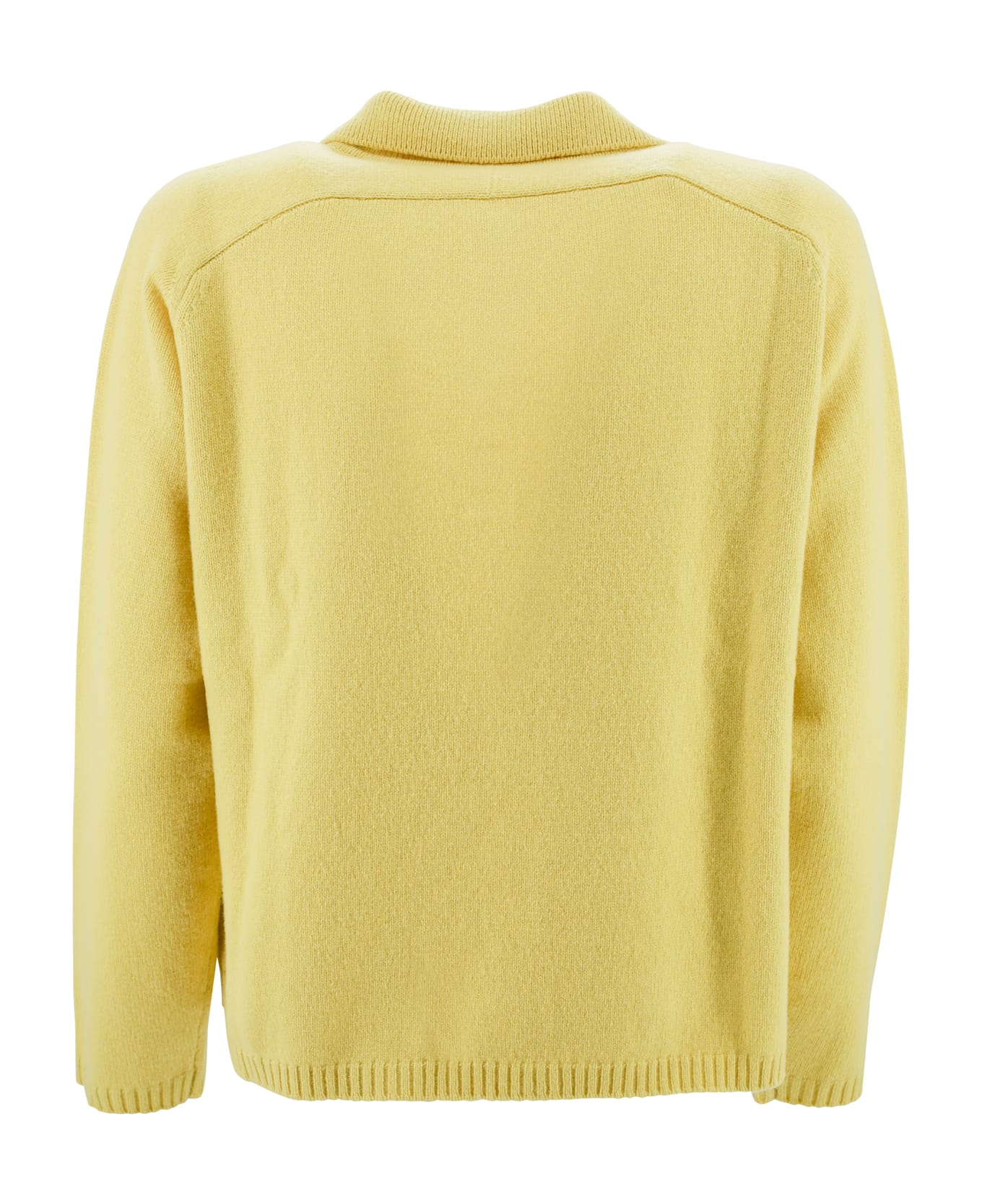 Kangra Jumper With Polo Collar - Yellow