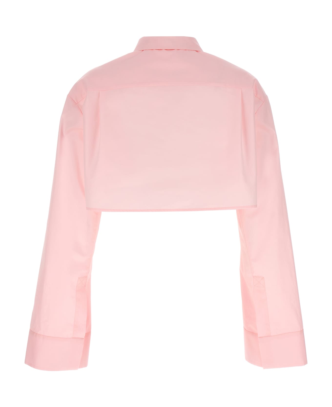 Loewe Cropped Cotton Shirt - Pink