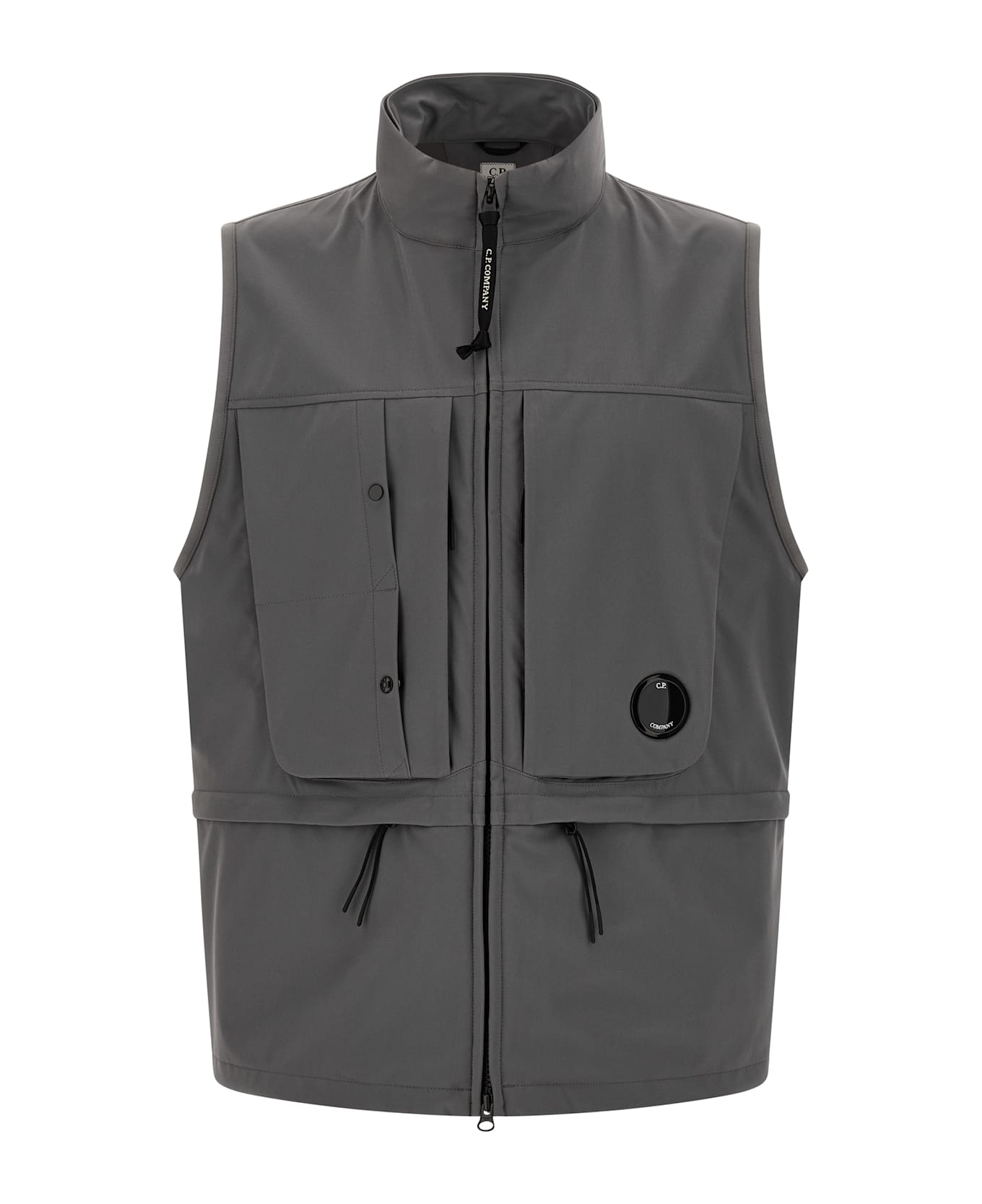 C.P. Company 
cp Shell Hooded
 Vest - Beige
