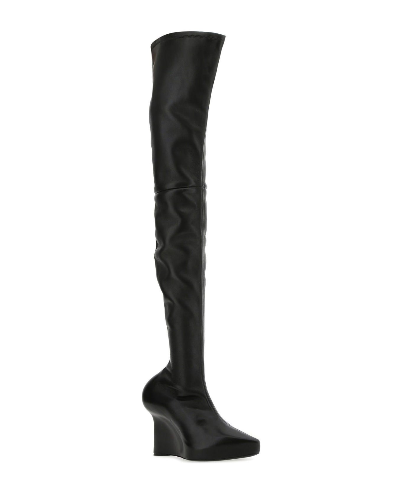 Givenchy Black Nappa Leather Show Boots - Black ブーツ