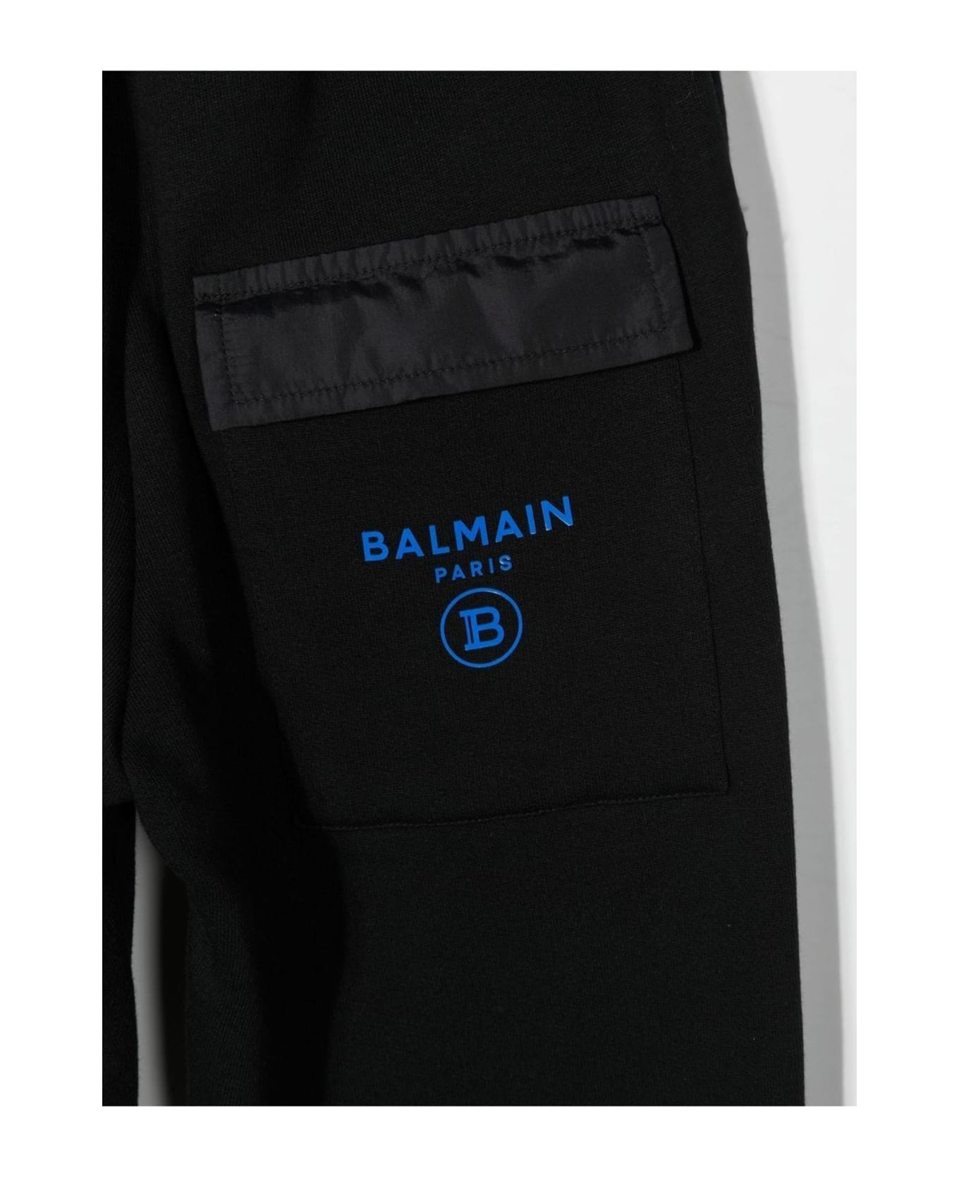 Balmain Black Polyamide Track Pants - Nero