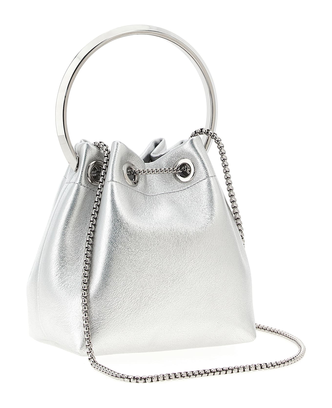 Jimmy Choo 
bon Bon
 Bucket Bag - Silver