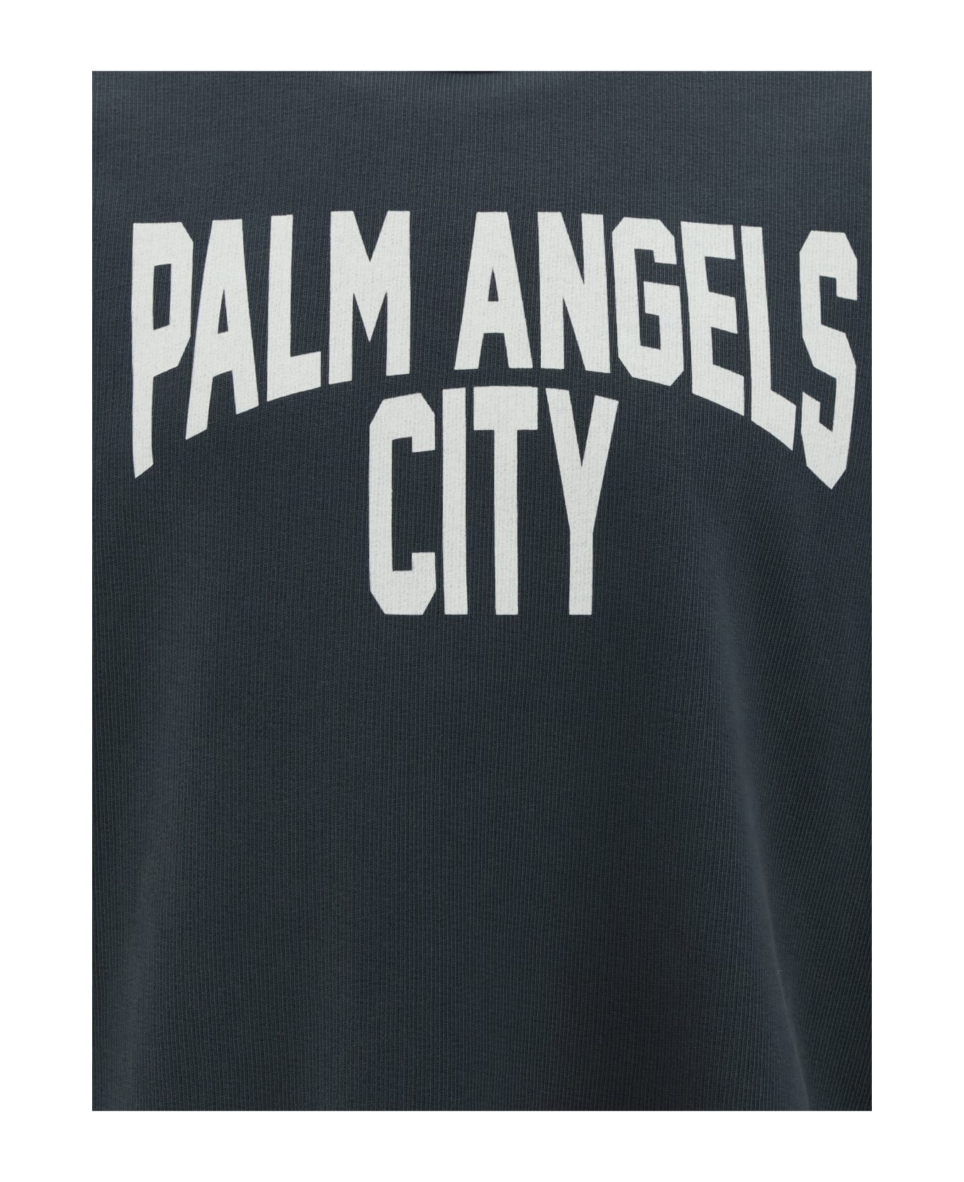 Palm Angels Pa City Washed Crewneck Sweatshirt - Grey フリース