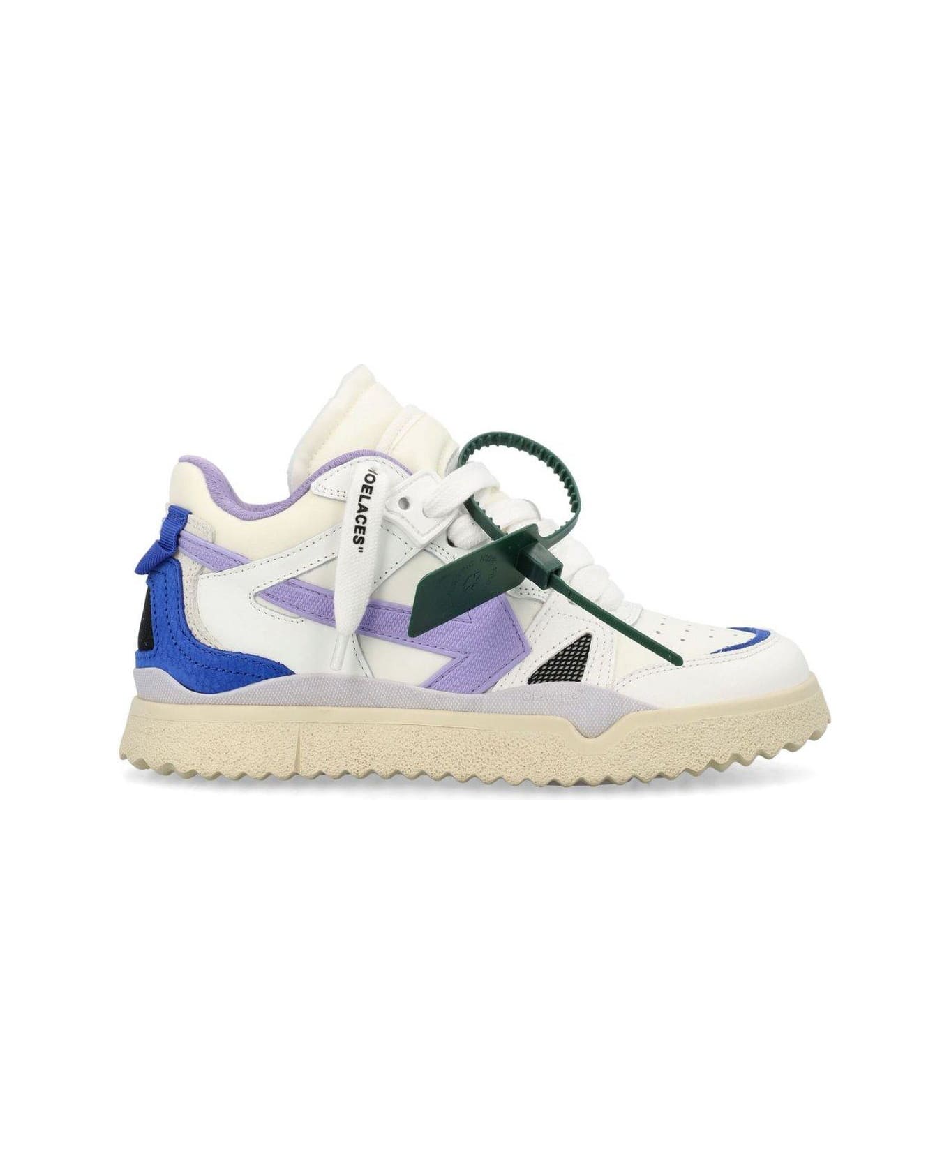 Off-White Sponge Lace-up Sneakers - White Lilac スニーカー