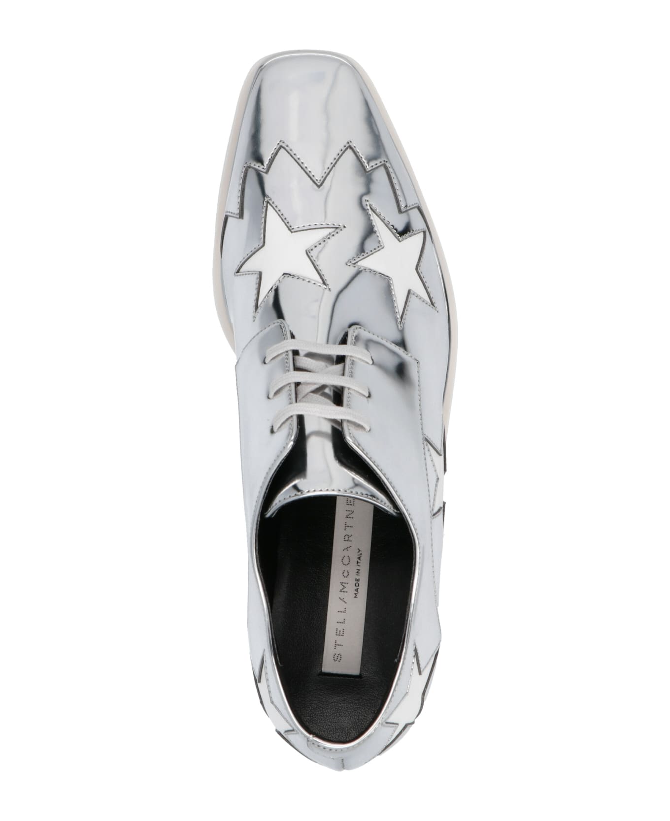 Stella McCartney 
elyse Lace Up Wedges - Silver