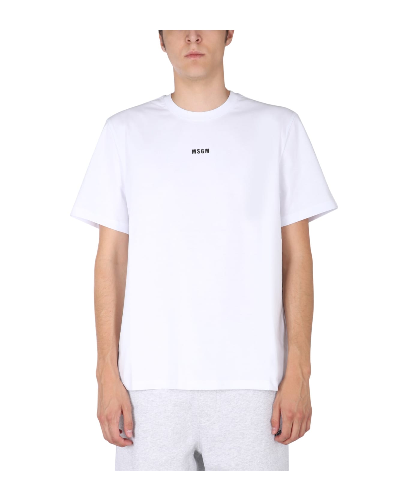 MSGM T-shirt With Lettering Logo Print - C