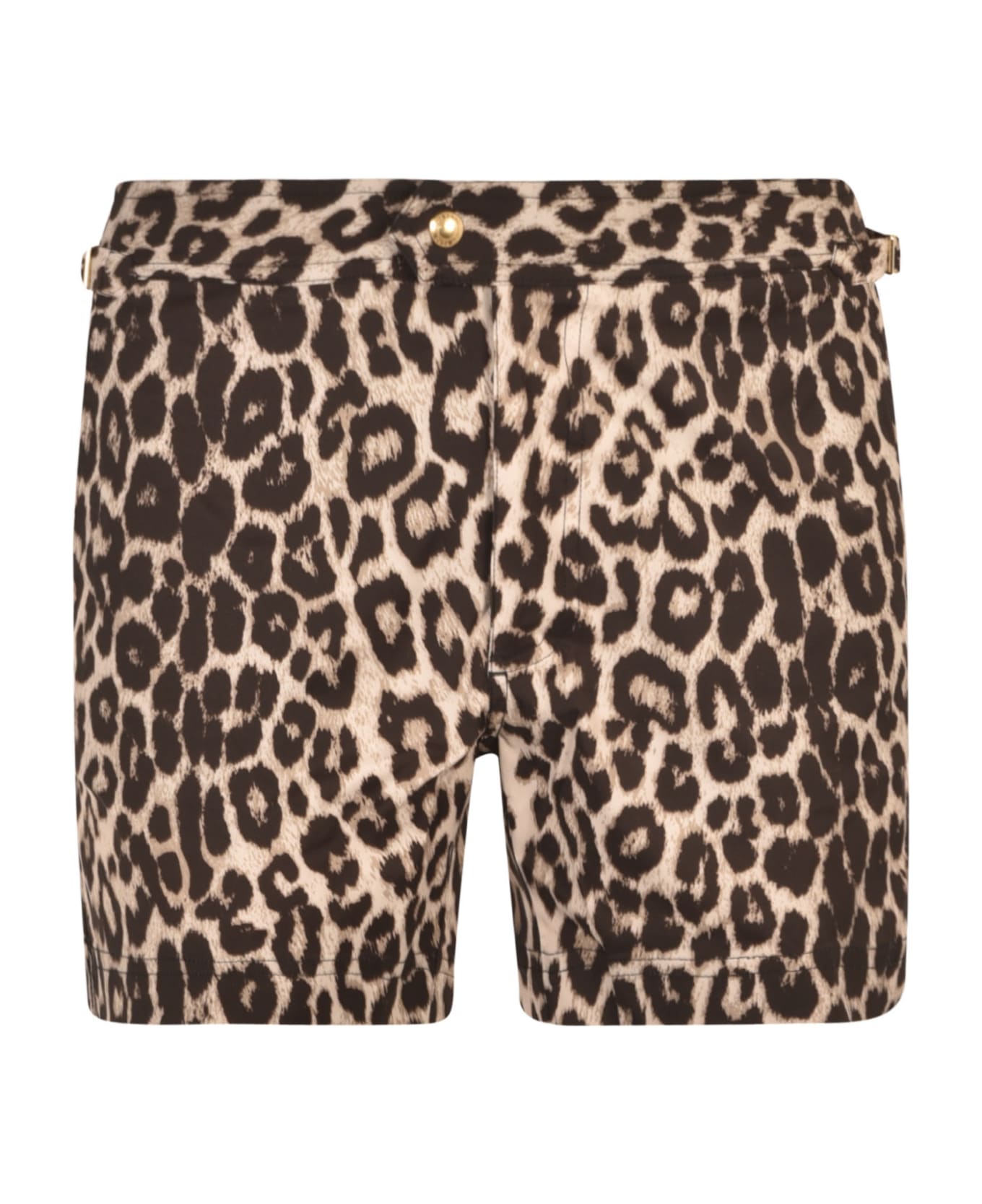 Tom Ford Animalier Print Belted Shorts - MULTICOLOR