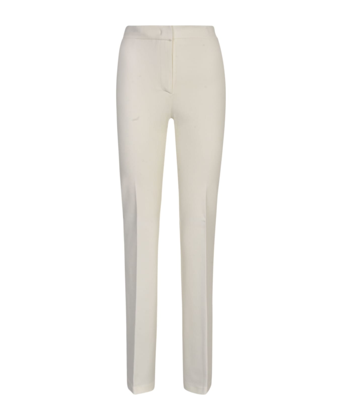 Pinko High Waist Flared Pants - BIANCO  BIANCANEVE