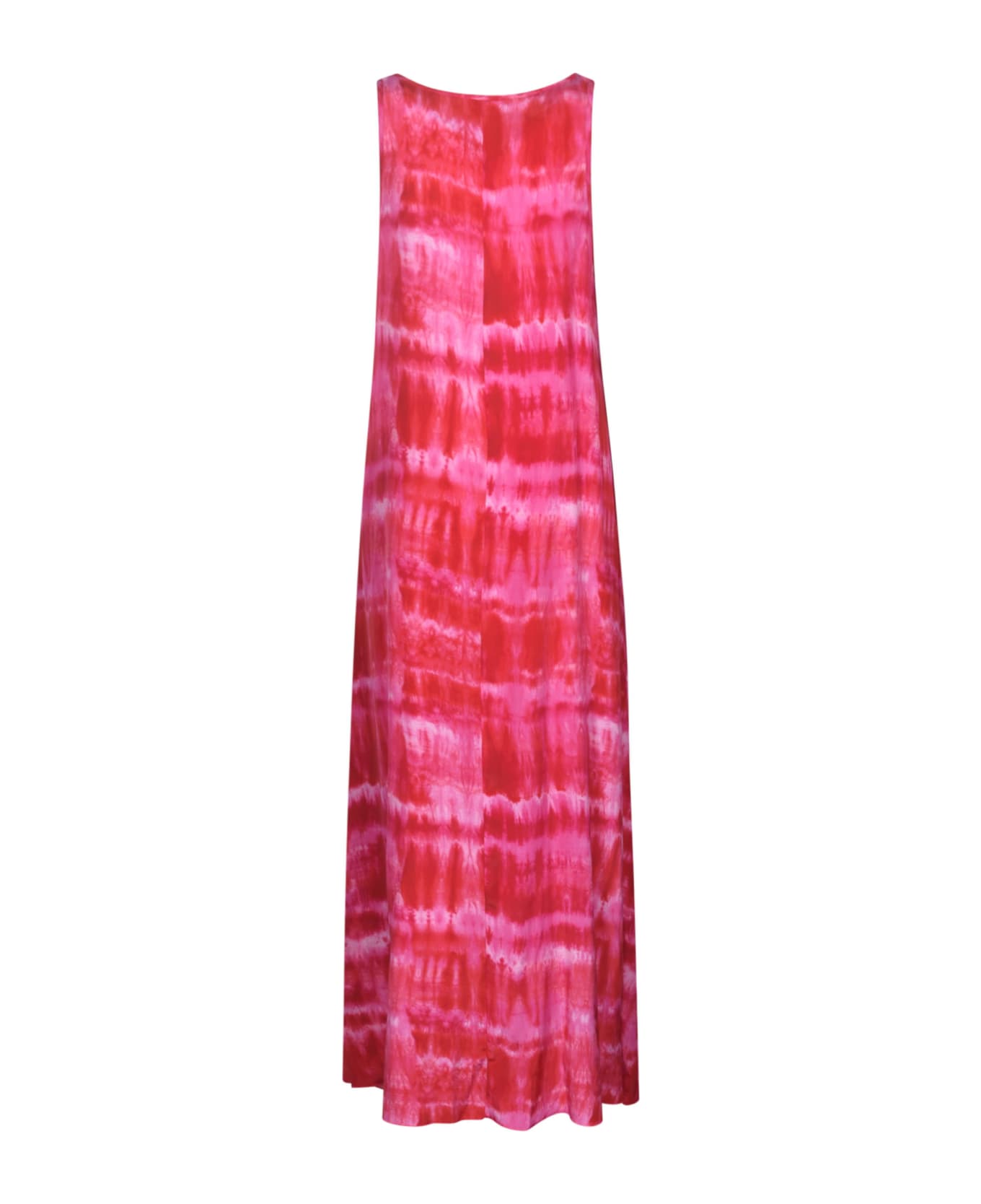 Parosh Printed Sleeveless Dress - Fuchsia ワンピース＆ドレス